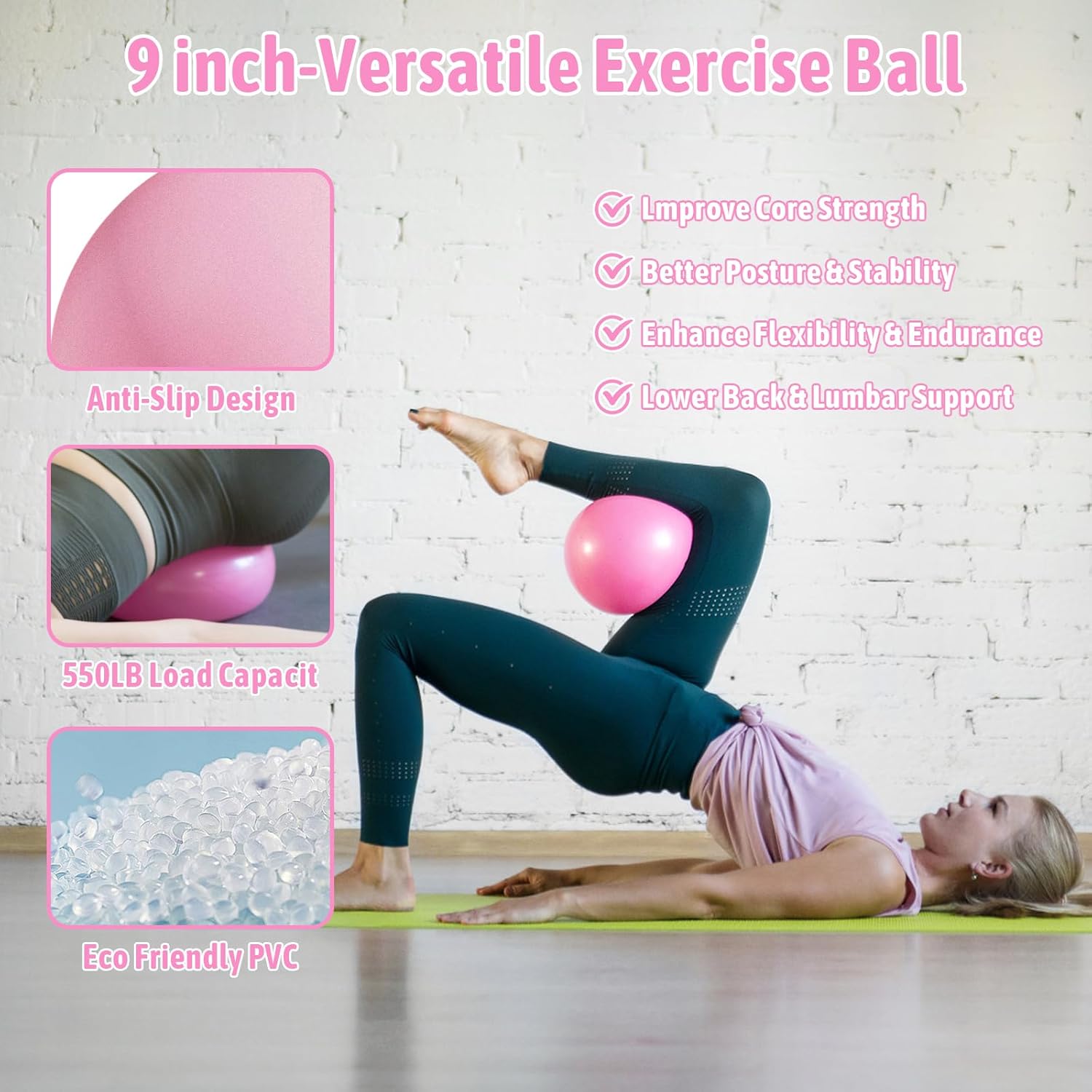 Thumbnail 5 de Magic Circle Pilates Ring Set with 40 cm ring and 9" ball 🧘♀