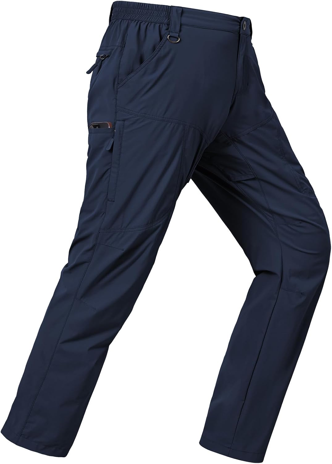 Detalle de SPOSULEI Lightweight Cargo Hiking Pants, Quick-Dry Nylon, 6 Pockets