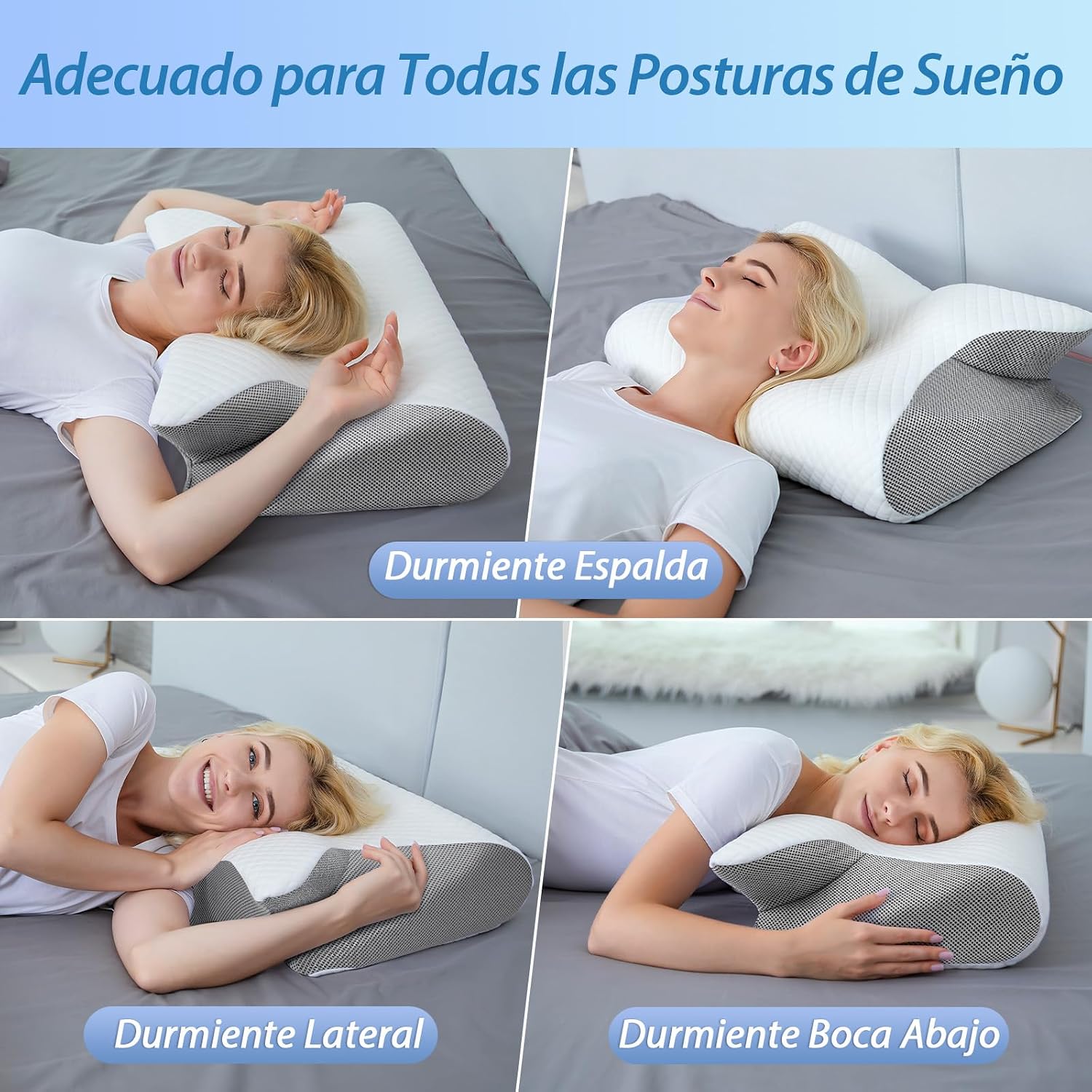 Detalle 2 de HOMCA Almohada Cervical 2 en 1