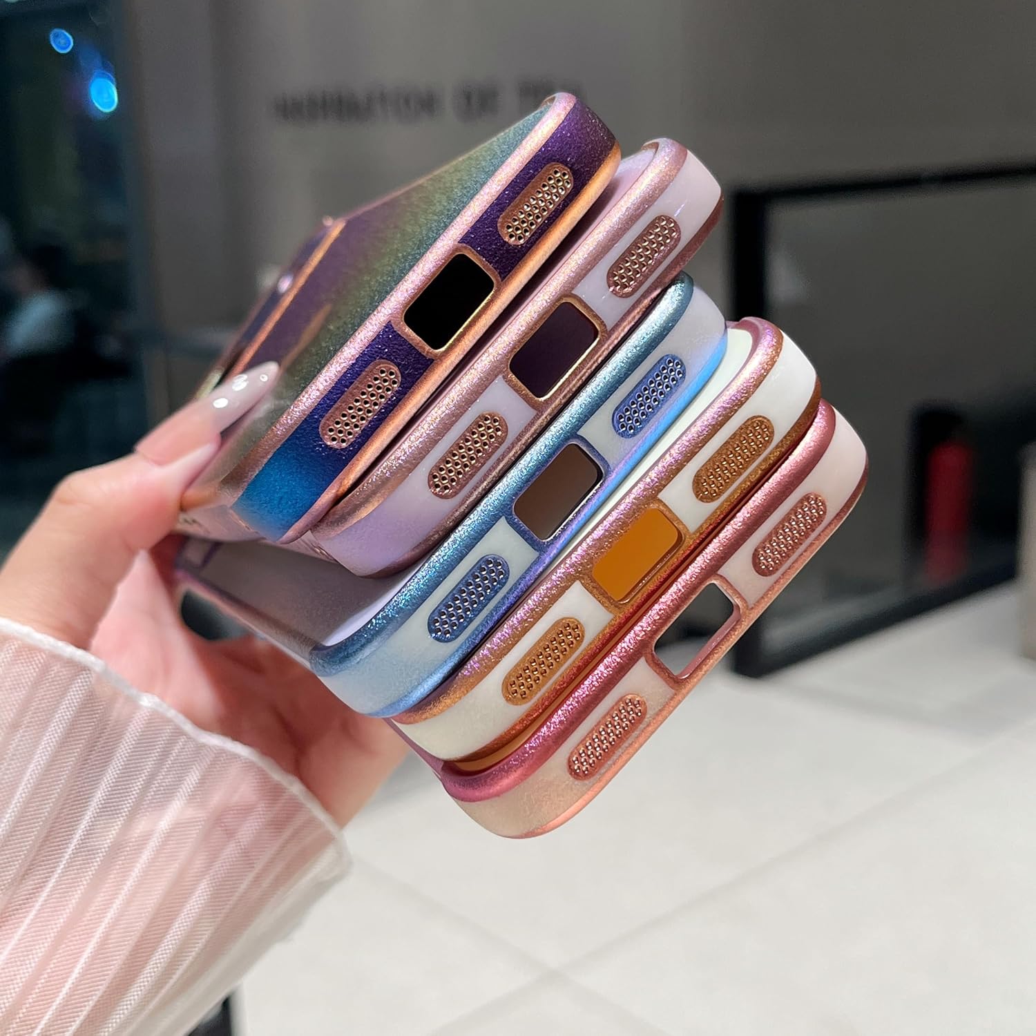 Thumbnail 2 de ZTOFERA iridescent matte silicone case for Google Pixel 8a (6.1-inch)