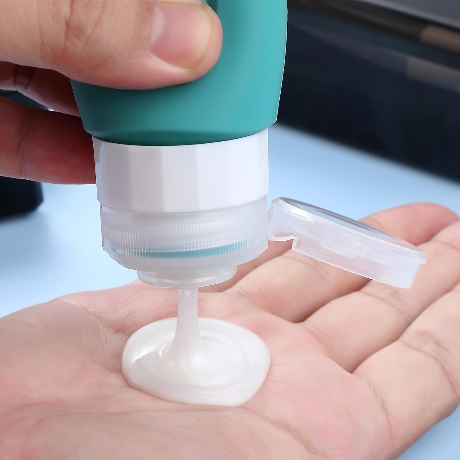 Thumbnail 3 de Mrsdry Travel Bottle for Toiletries – 60ml Silicone Leak-Proof Travel Set (4 Pack) with Clear Bag