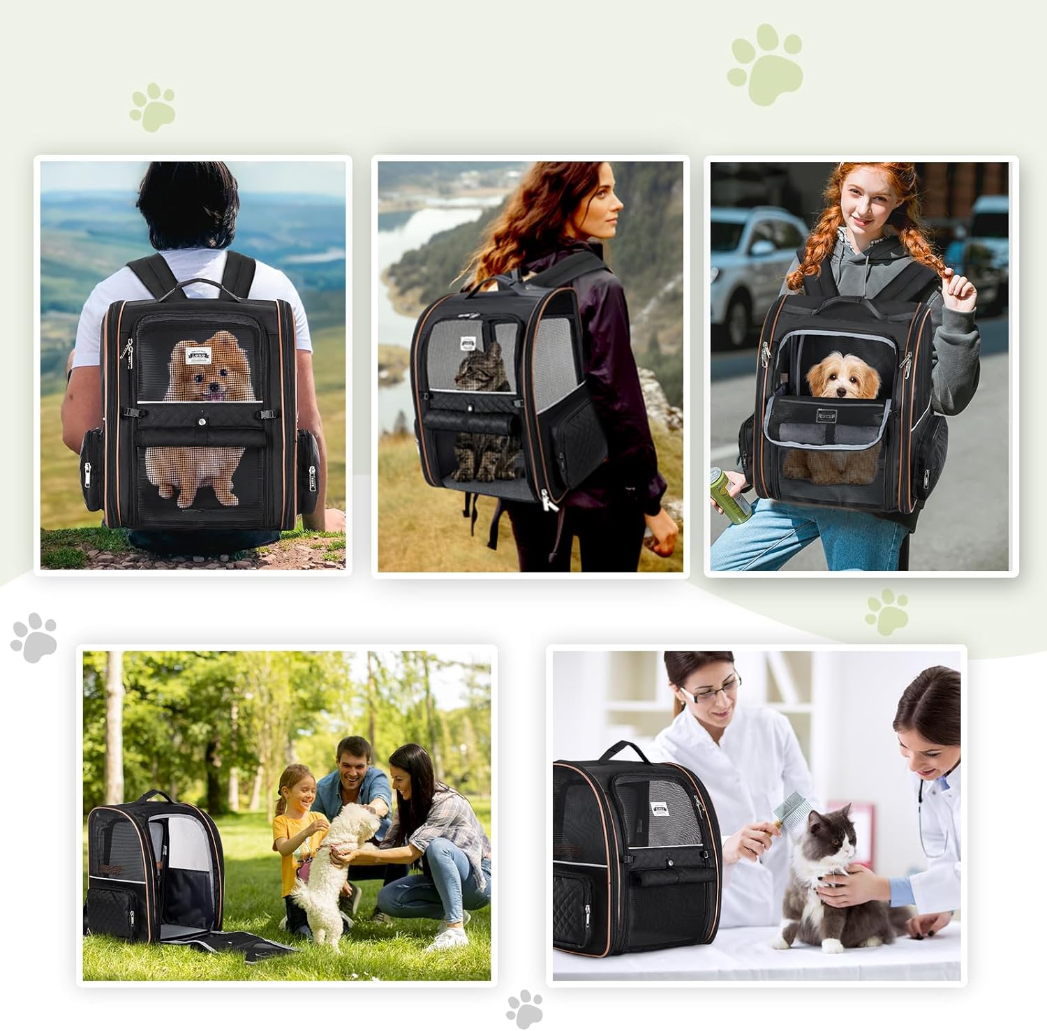 Thumbnail 6 de Cat carrier backpack expandable, up to 25 lbs