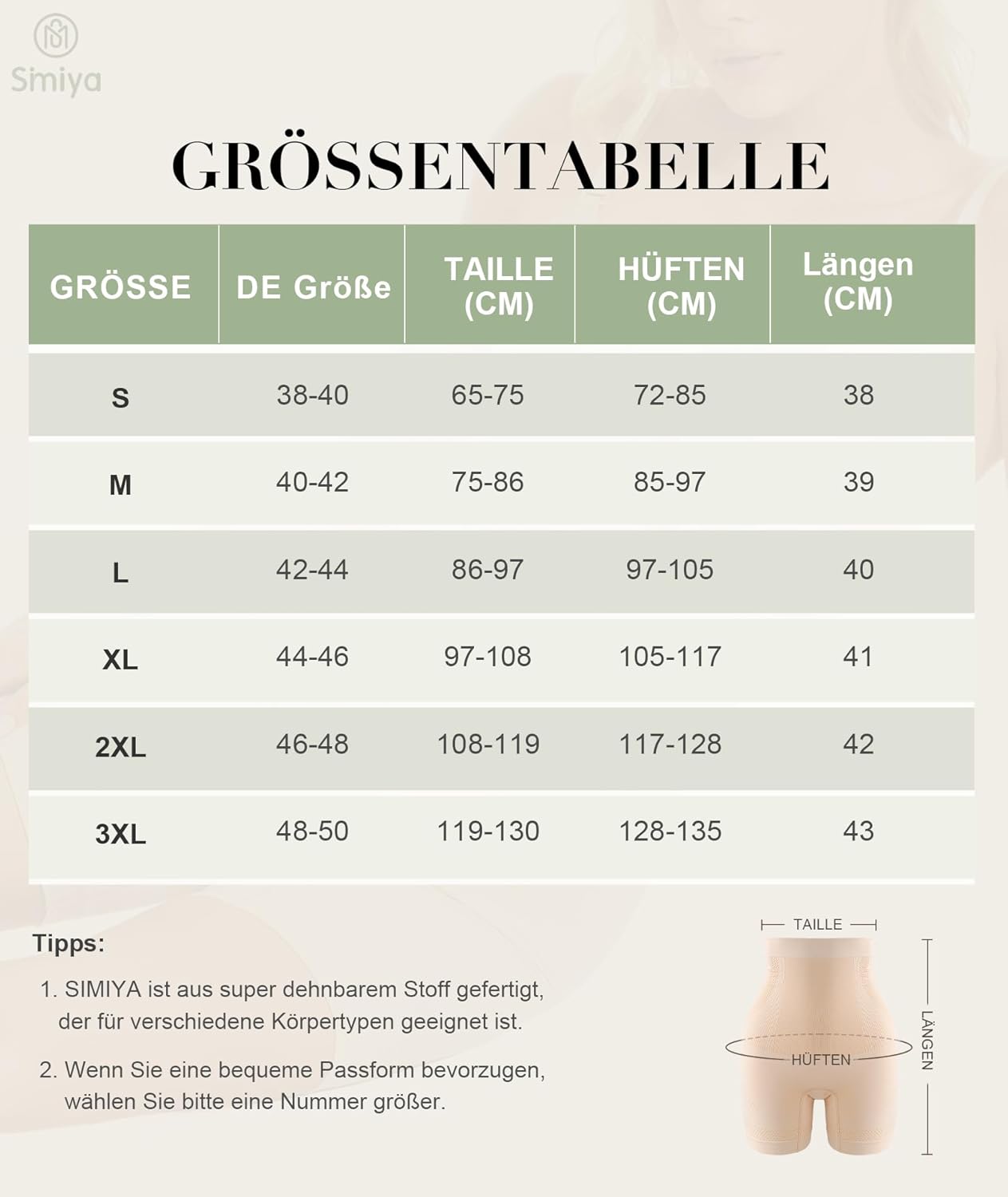 Thumbnail 5 de SIMIYA Bauchweg Unterhose Damen Hohe Taille – nahtloses Shapewear Miederpant