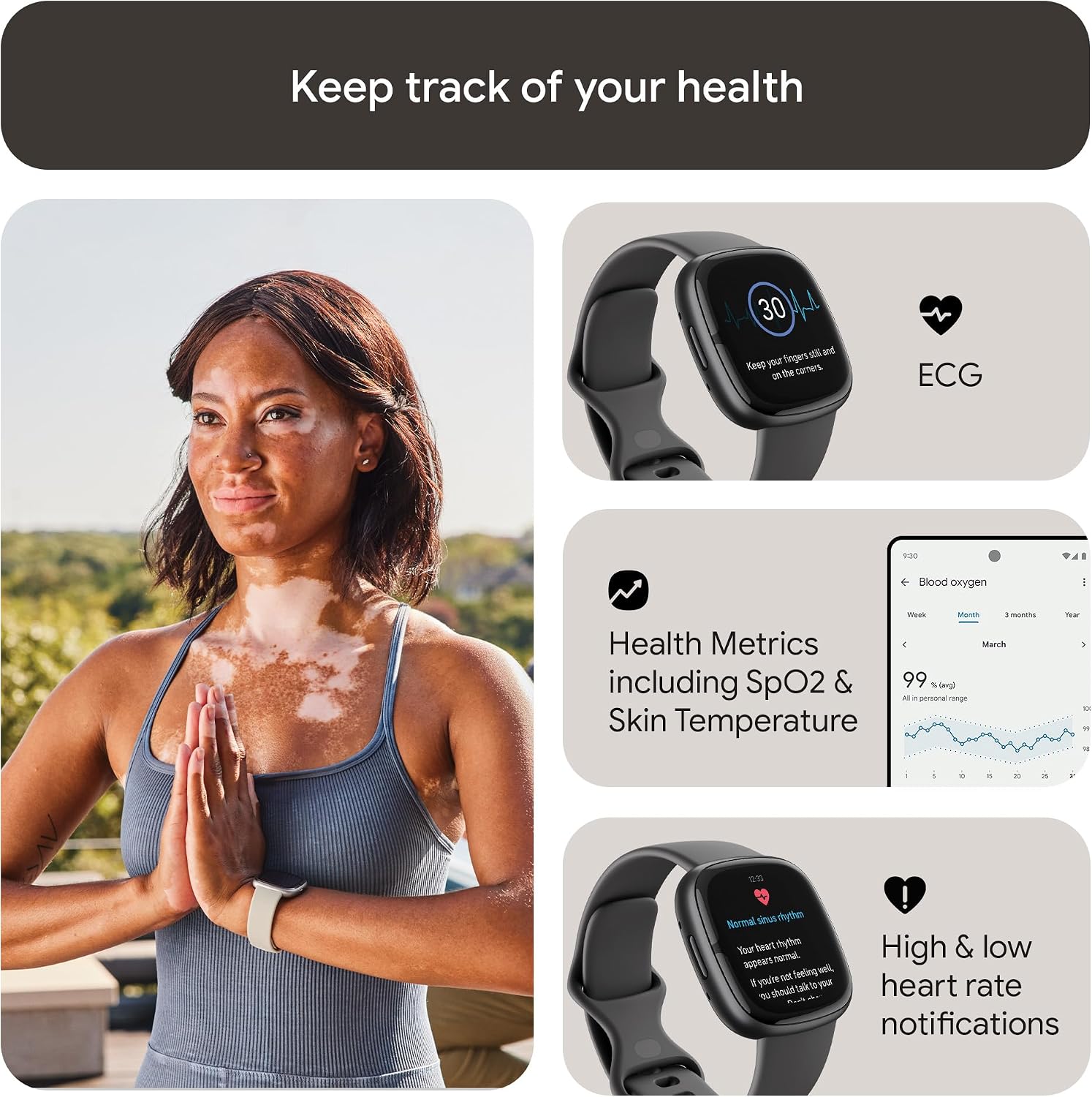 Thumbnail 5 de Google Fitbit Sense 2 6+ days battery