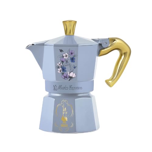 Thumbnail 1 de Bialetti Moka Express Bridgerton 3 Tazze with Manico anti scottatura – Alluminio, 130 ml