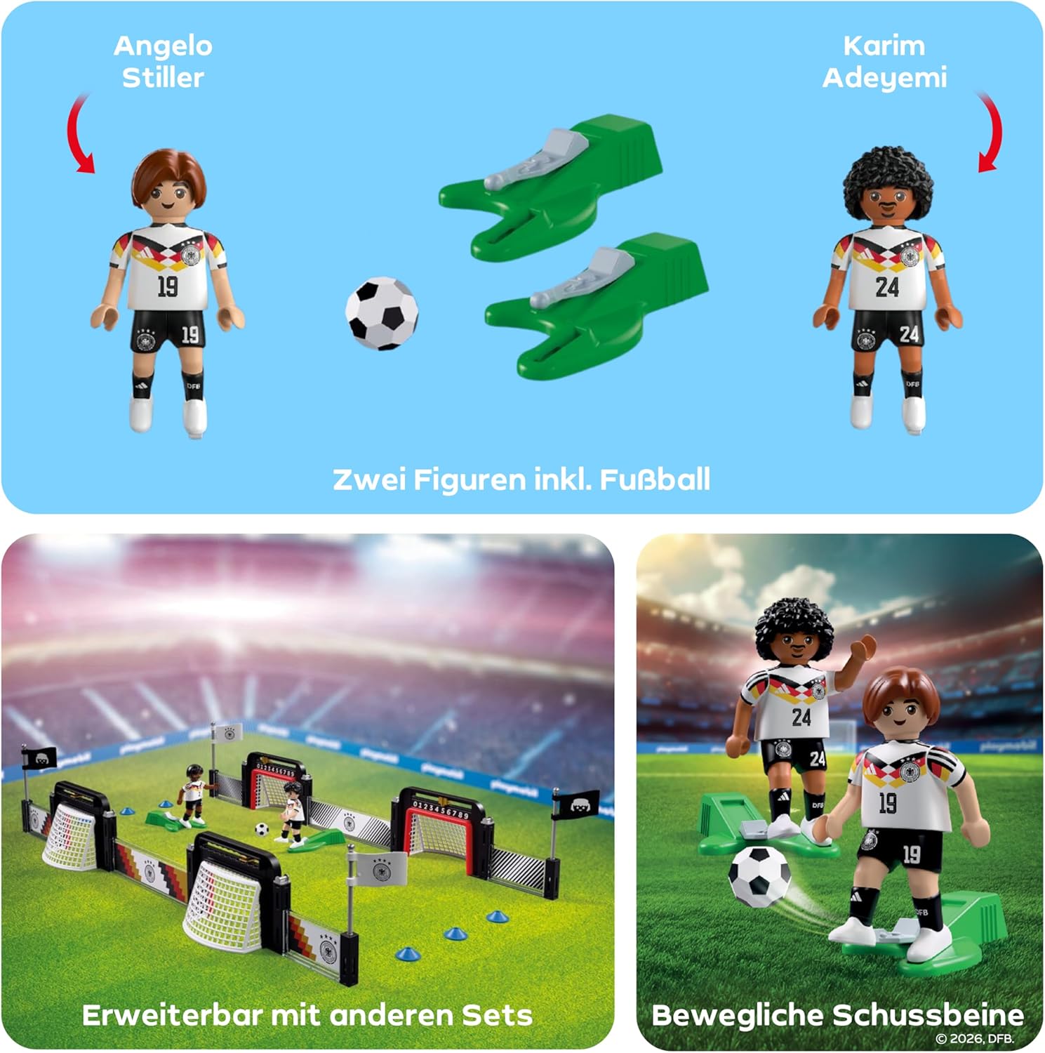 Thumbnail 3 de PLAYMOBIL DFB - Kit de Jeu Adeyemi & Stiller (72256)