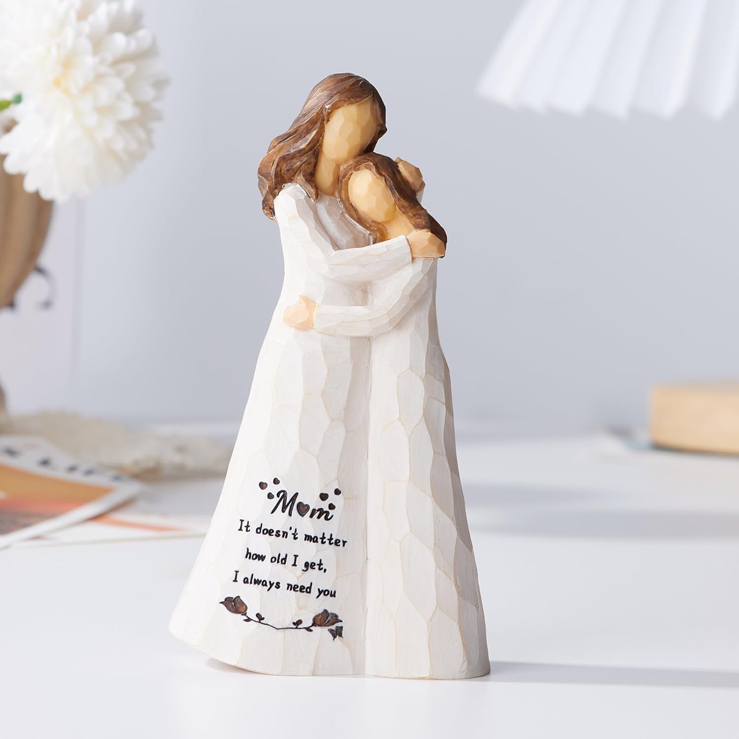 Detalle de Kohehe 5.5-Inch Handmade Mom and Daughter Figurine