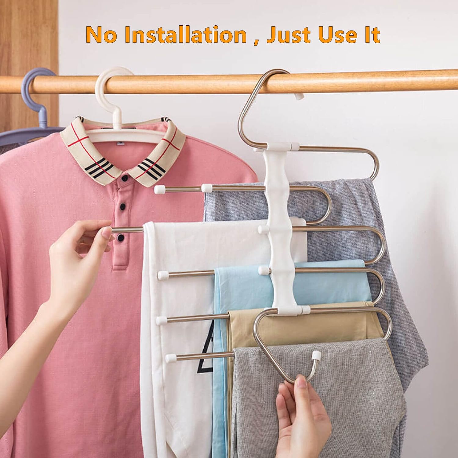 Thumbnail 4 de Kalimdor Pants Hangers Space-Saving 2-pack