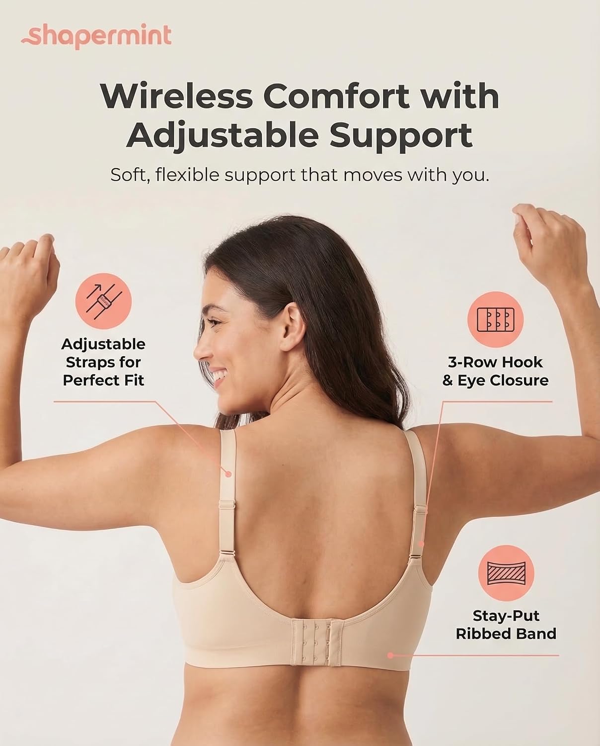 Thumbnail 6 de SHAPERMINT Seamless Wireless Bra