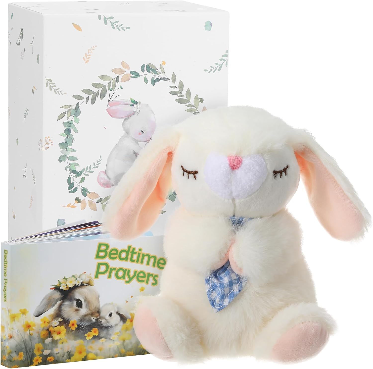 Thumbnail 6 de Sawnfay Baptism Gifts for Girls & Newborns: 7" Praying Lamb Plush Toy and Bedtime Blessing Book Set