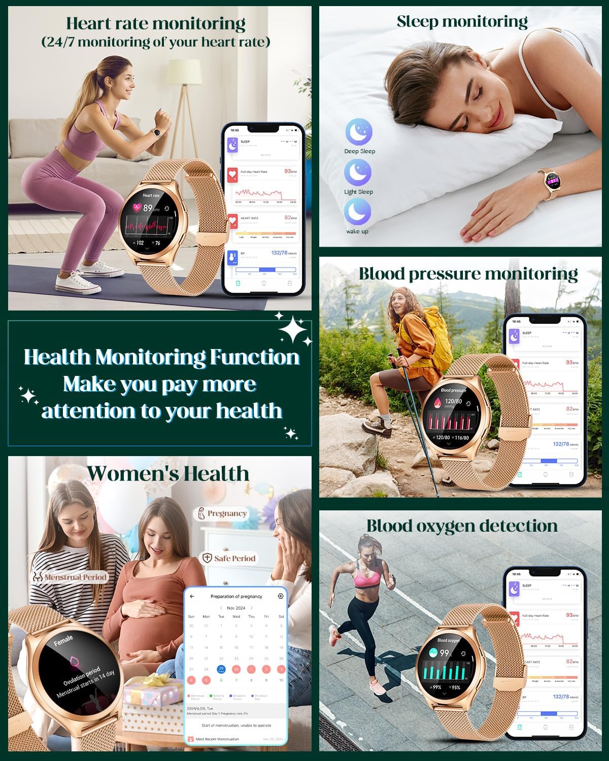 Detalle 2 de Smart Watch Women Smartwatch Sport 1.27