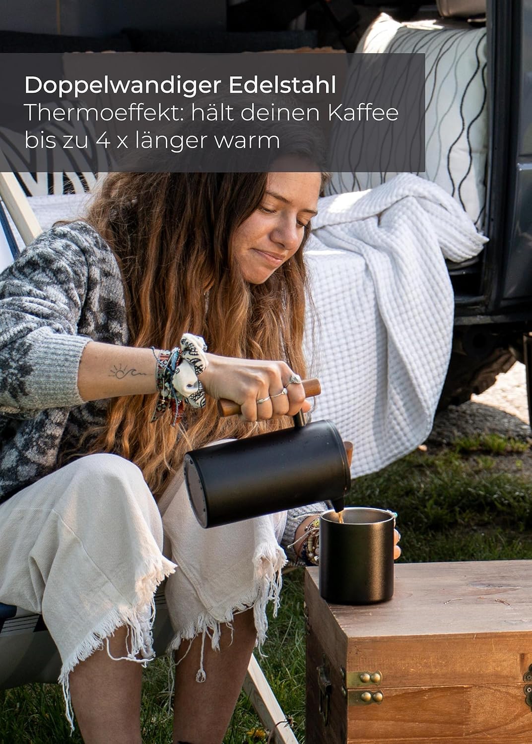 Thumbnail 2 de Lambda Coffee® Cafetera Francesa Térmica de Acero Inoxidable ☕️