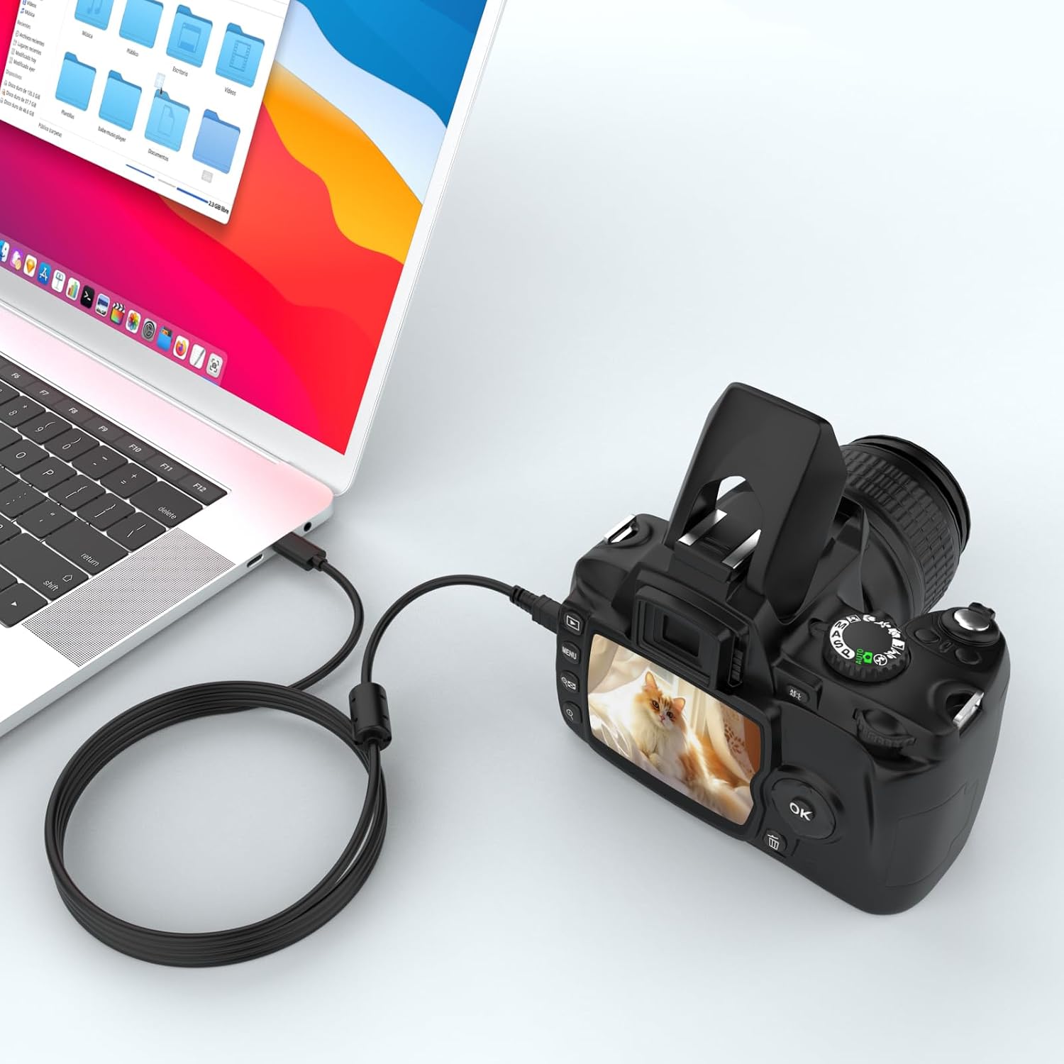 Detalle de Zosvoses UC-E6 USB C Cable Data Transfer Cable for Nikon Cameras and More