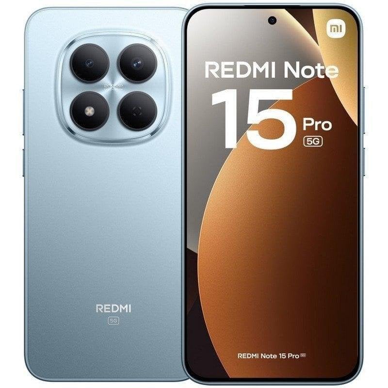 Detalle de Xiaomi Redmi Note 15 Pro 5G (8GB/256GB) – 6.83" Azul Glaciar, 45W incluido