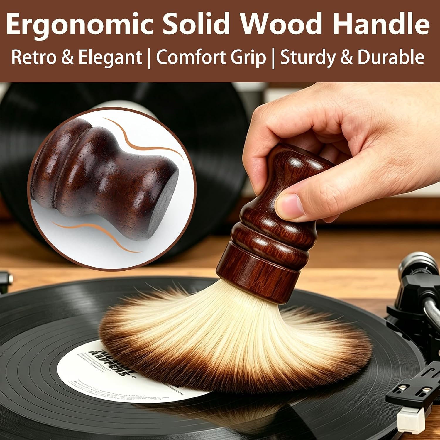 Detalle de 2-in-1 Vinyl Record Cleaning Kit 2-in-1