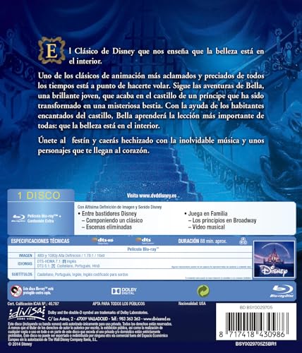 Detalle de La Bella Y La Bestia — Divisa Films en Amazon: ficha de compra realista