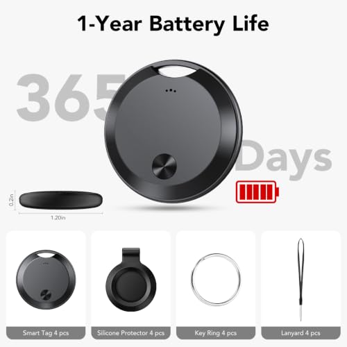 Thumbnail 7 de 2026 Smart Tracker Tags di aowoka: localizzatore Bluetooth IP68, batteria sostituibile, Find My e Funzioni Trova