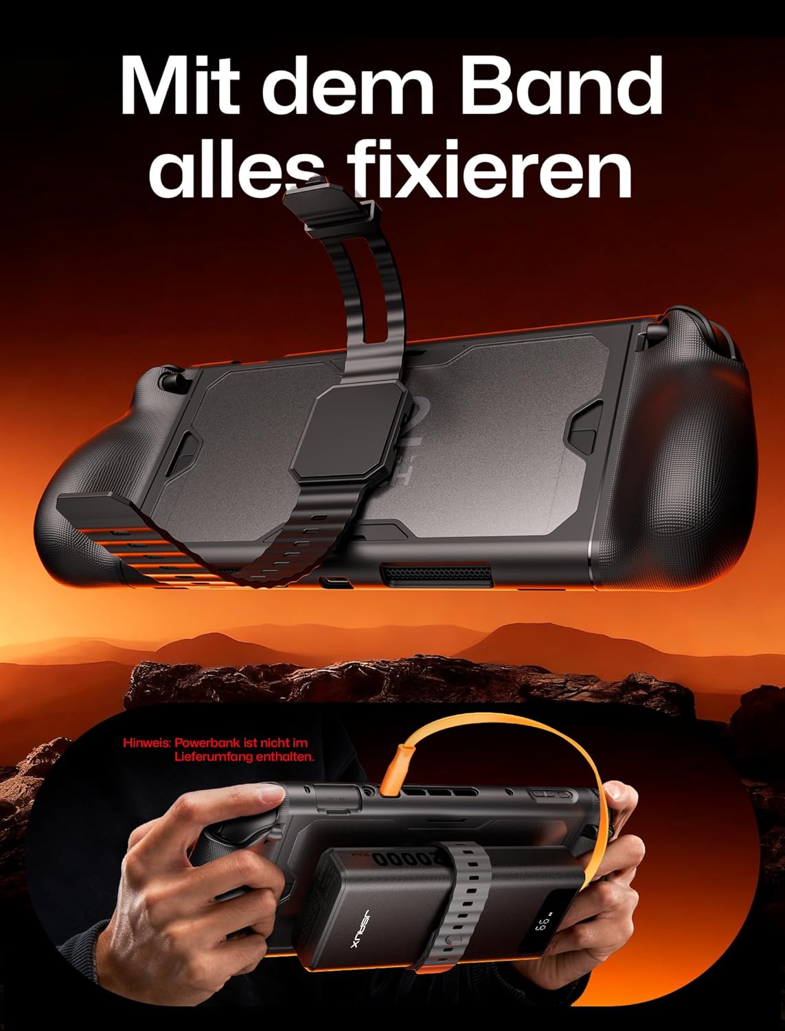 Thumbnail 5 de JSAUX PC0121 Schutzhülle für Nintendo Switch 2 – 360° Vollschutz mit Frontabdeckung, Kickstand & Silikonband