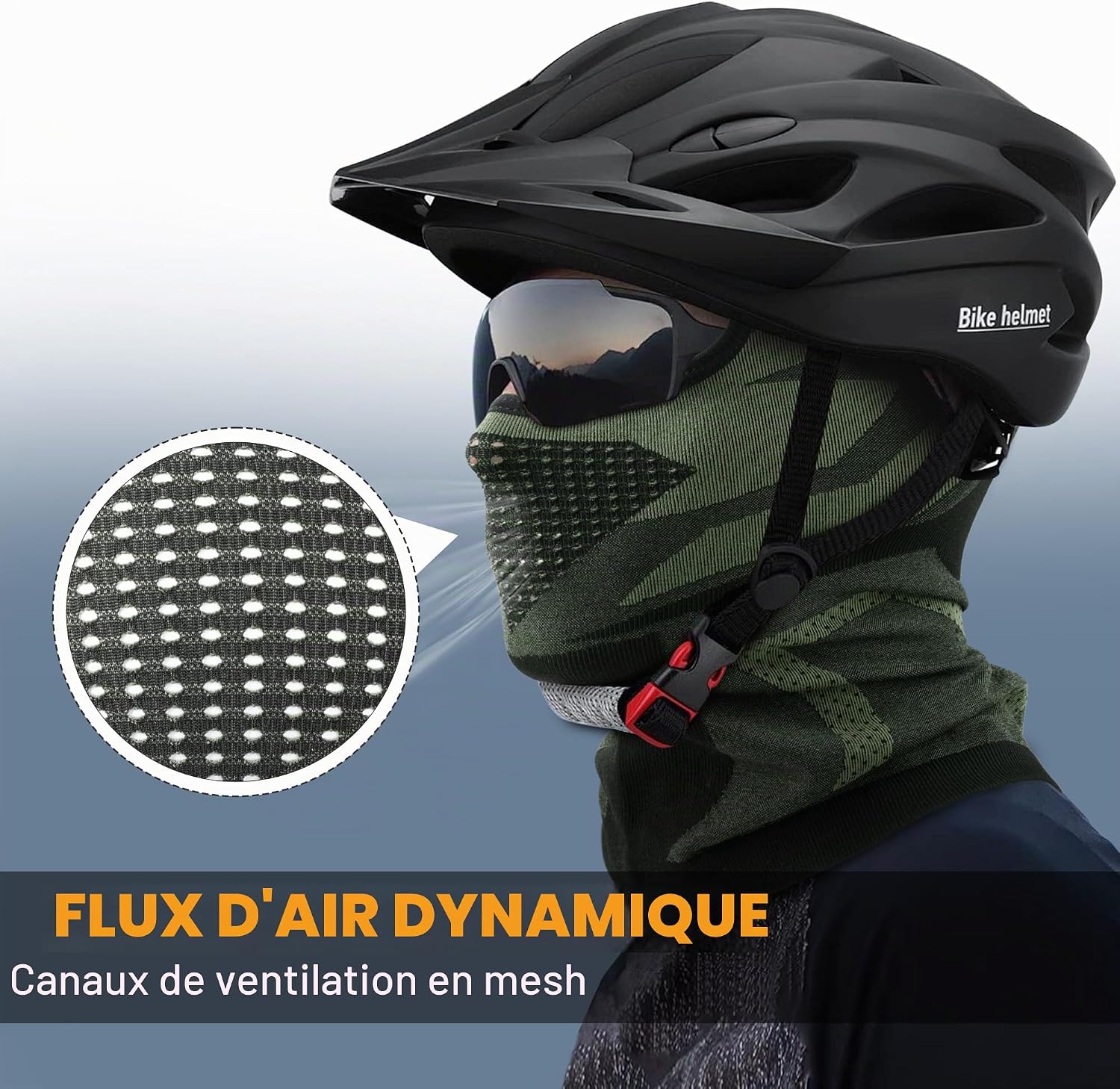 Detalle de WTACTFUL balaclava voor onder de helm, ademend polyester-elastaan voor motor en fiets