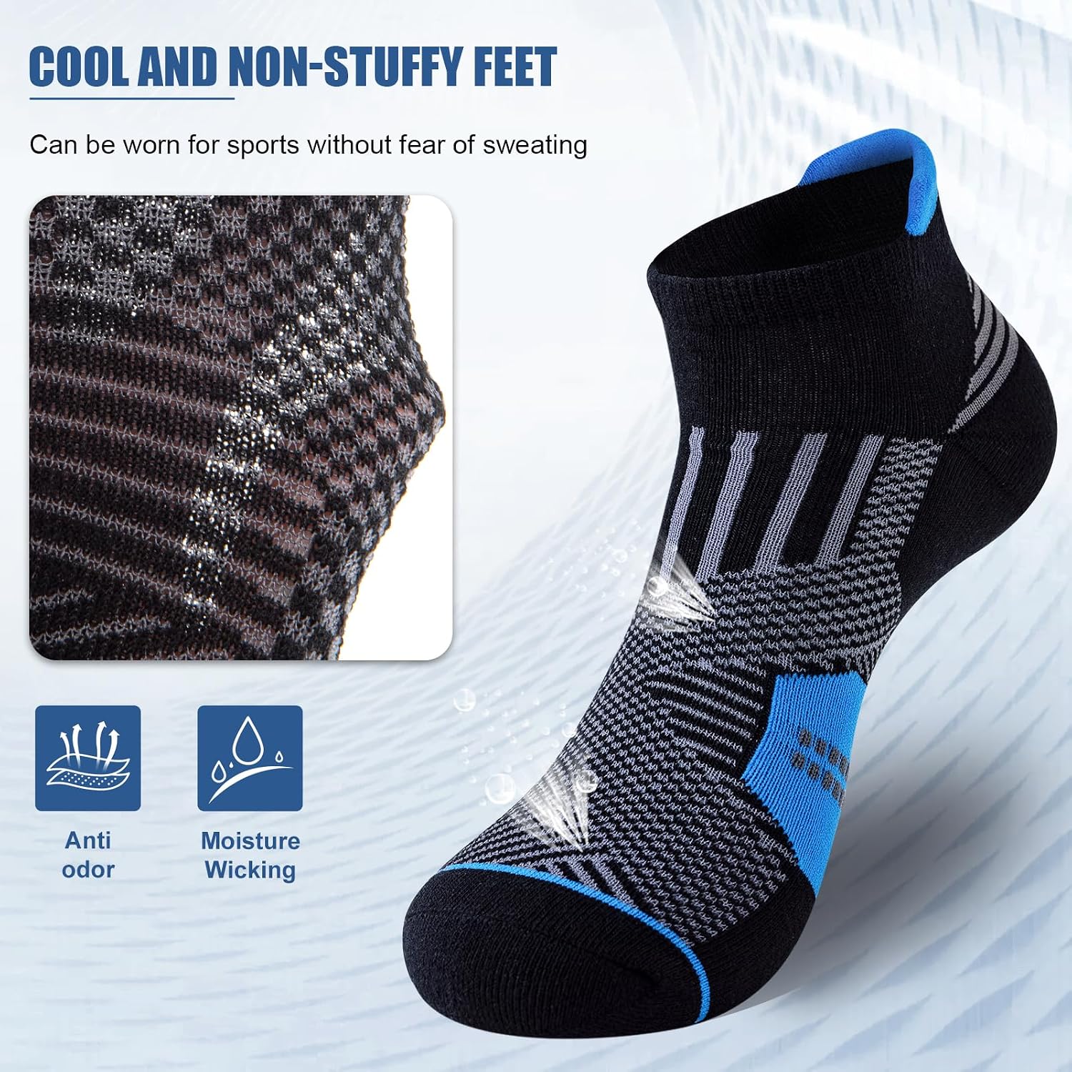 Thumbnail 2 de Niofind Trainer Socks Cotton Ankle