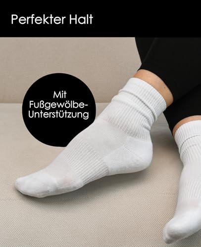 Detalle 2 de NYME Chaussettes de tennis noir et blanc – pack de 6 ⚙
