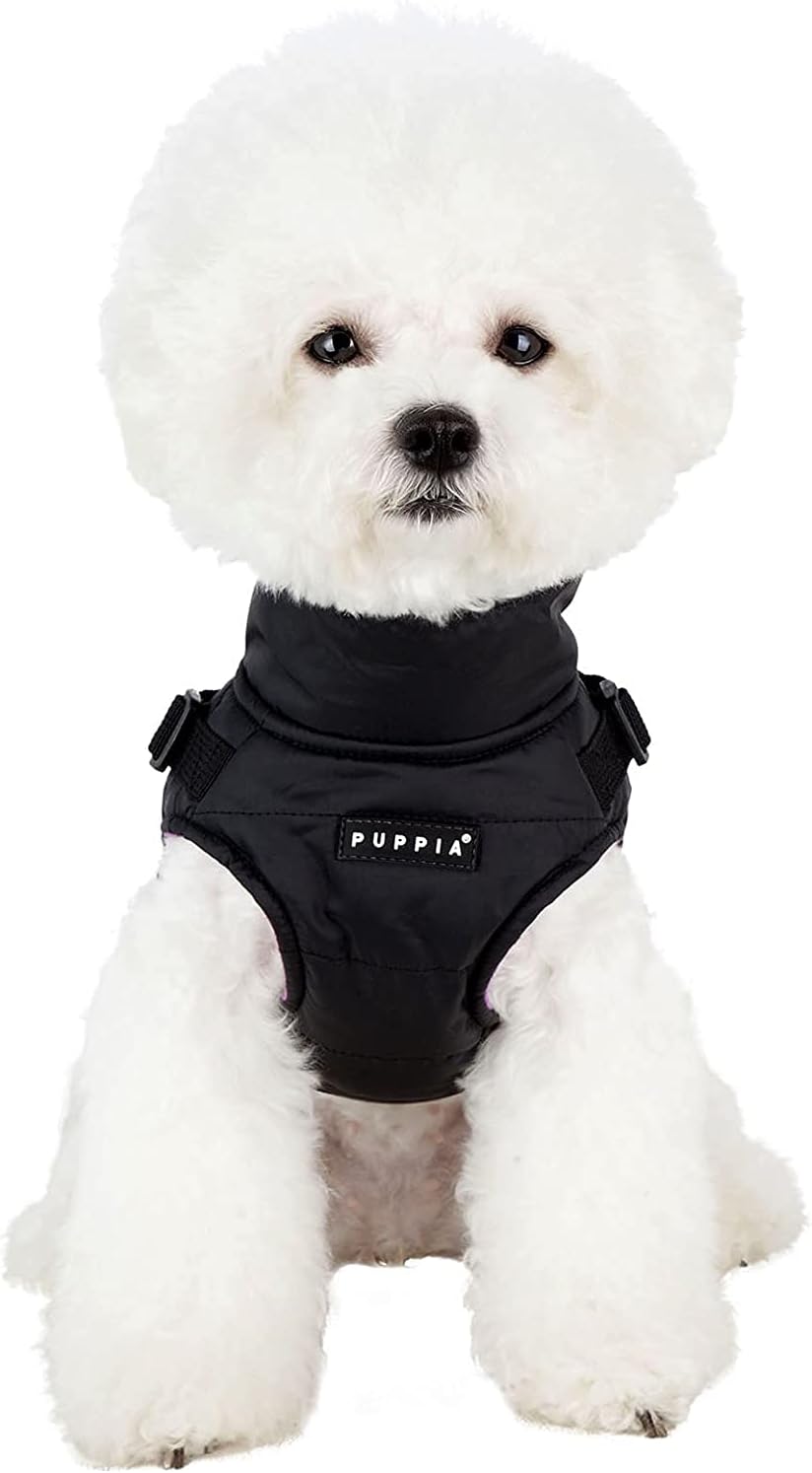 Detalle de Puppia Mountaineer II – zimowa kamizelka dla psa z uprzężą, szara, M