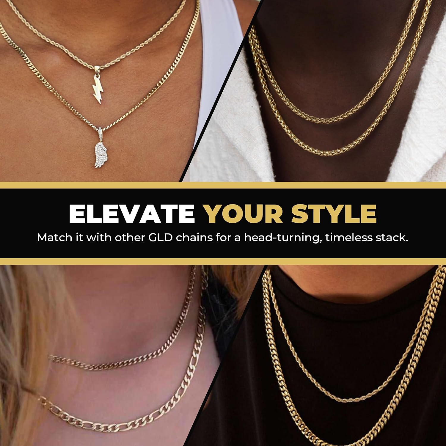 Thumbnail 6 de GLD Micro Cuban Link Chain (Gold-Plated) with Snatch-Proof Clasp + Travel Pouch