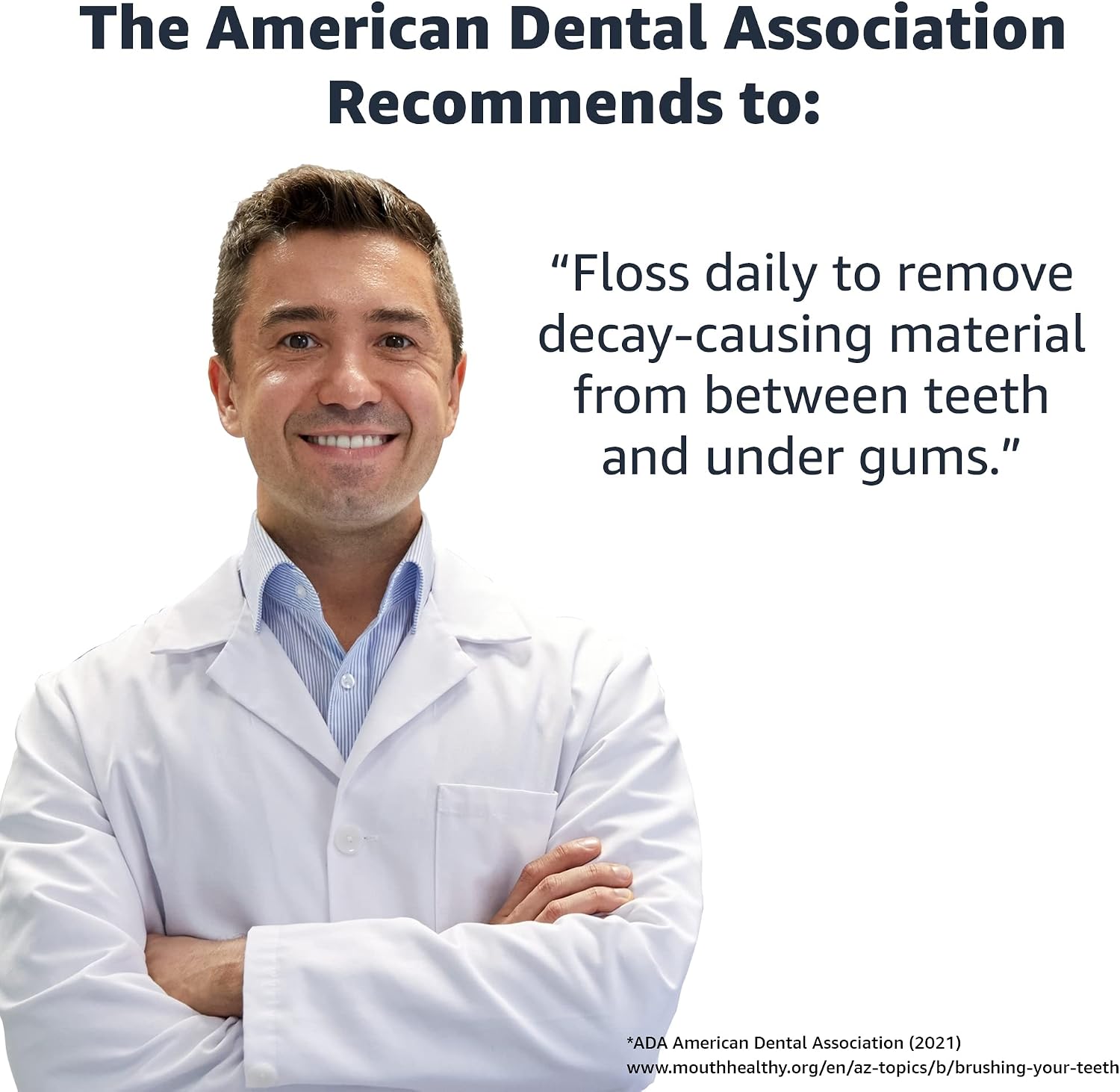 Thumbnail 3 de Amazon Basics Mint Dental Flossers (90 count) — slide-between comfort with a fold-away pick
