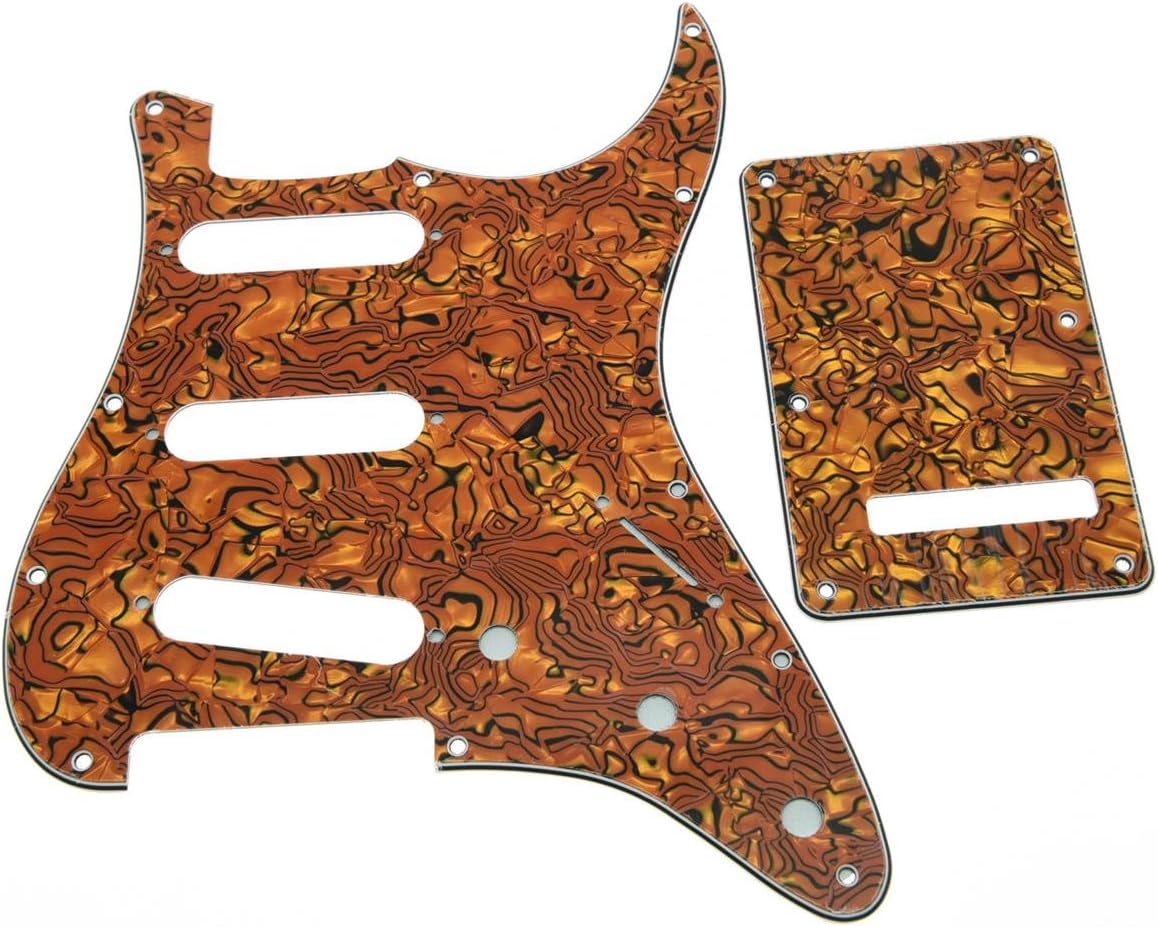 Detalle de KAISH ST493 11-Hole Strat Style SSS Pickguard Set, Tiger Stripe