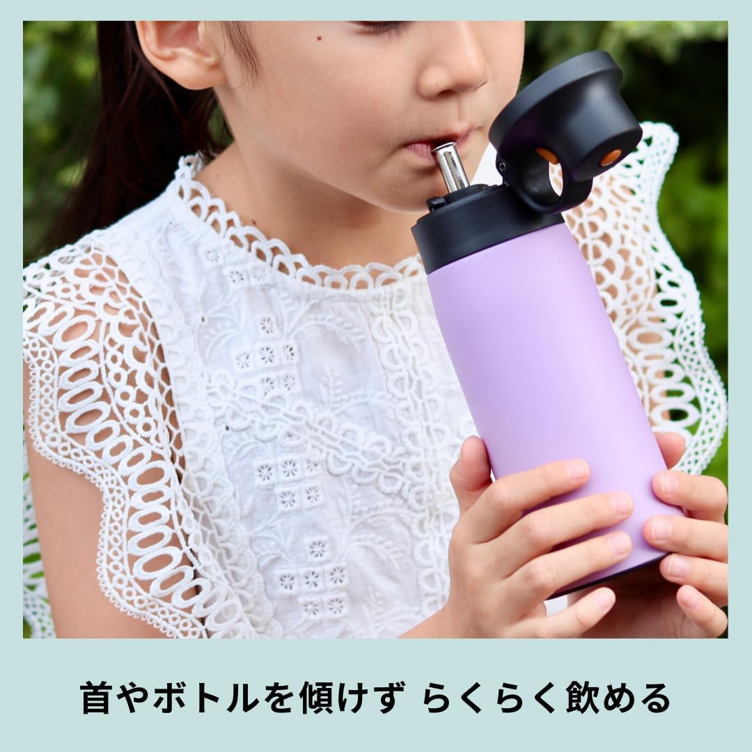 Detalle 2 de タイガー魔法瓶 MCS-A35NWT ステンレスボトル 350ml ストロー付き・保冷専用