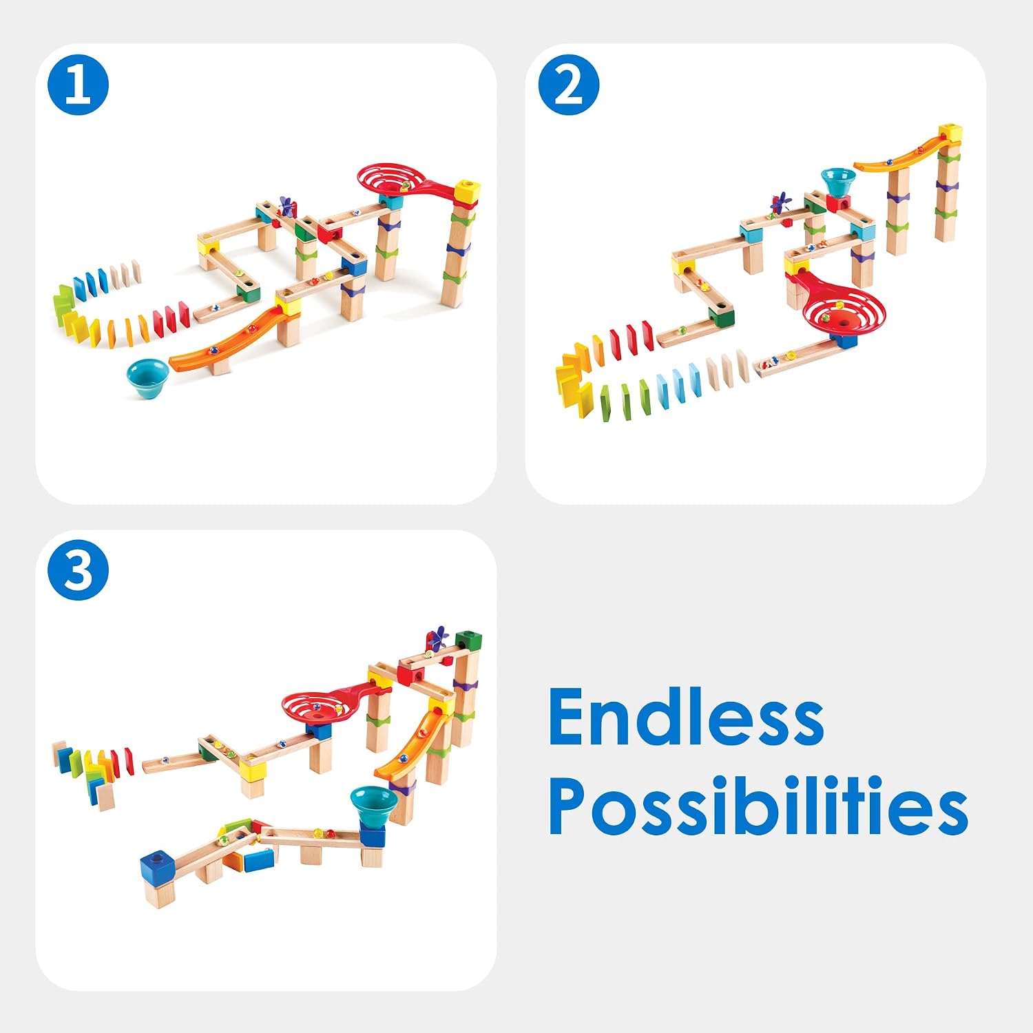 Detalle de Hape Piste de course Marble Run – Ensemble éducatif pour enfants dès 3 ans