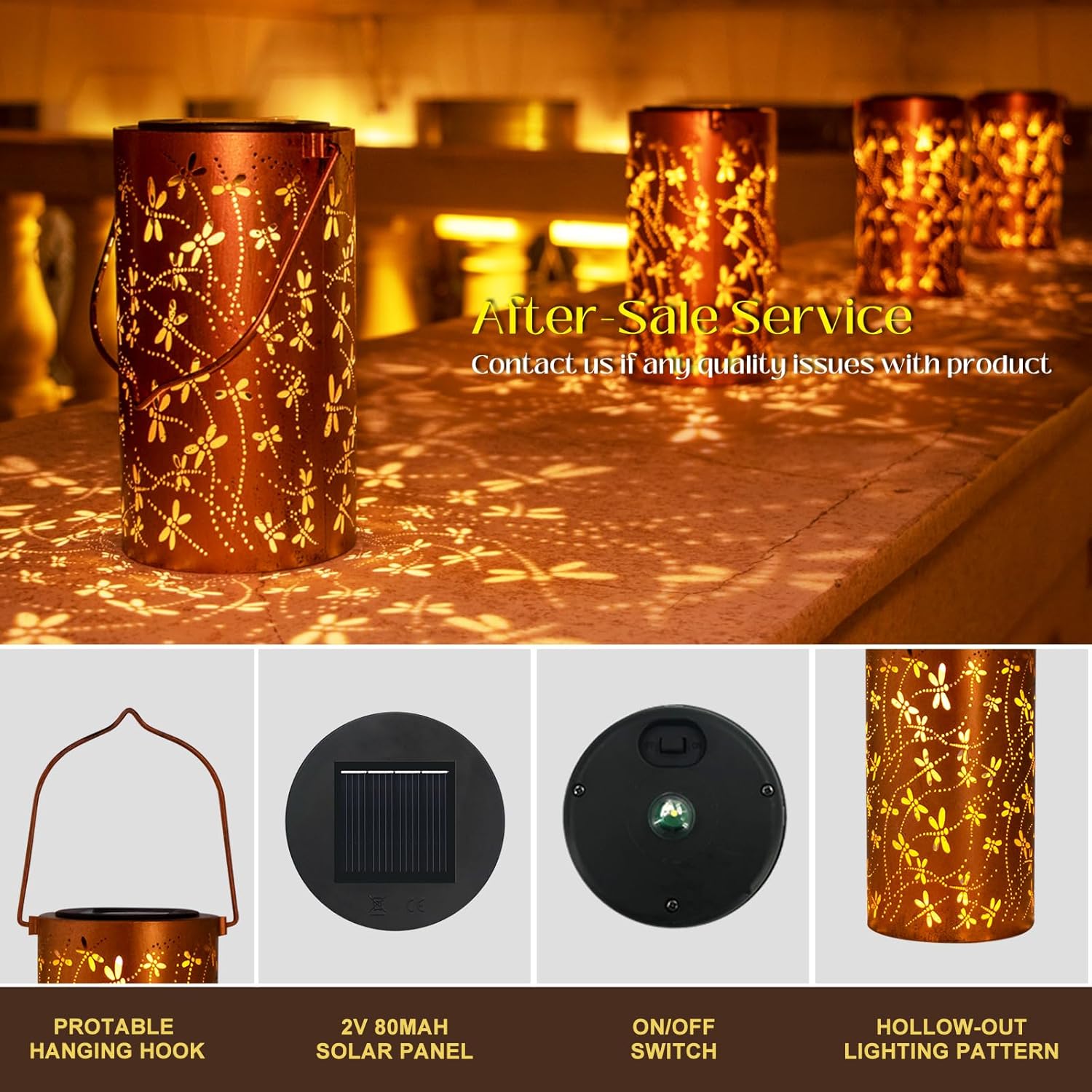 Thumbnail 3 de Mum Gifts Dragonfly Solar Lantern for Garden