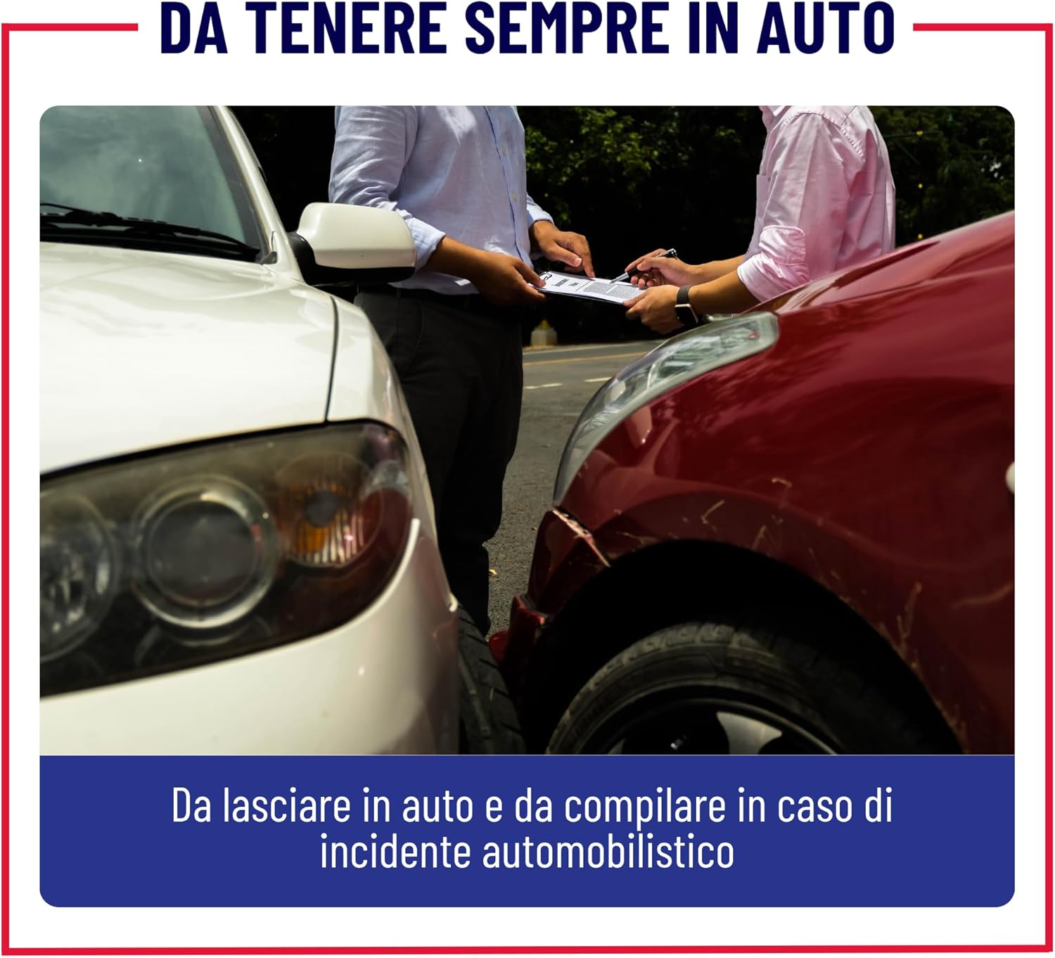 Detalle de Clikeaze Constatazione Amichevole di Incidente CAI – x3 Moduli, 4 Copie Autoricalcanti ciascuno