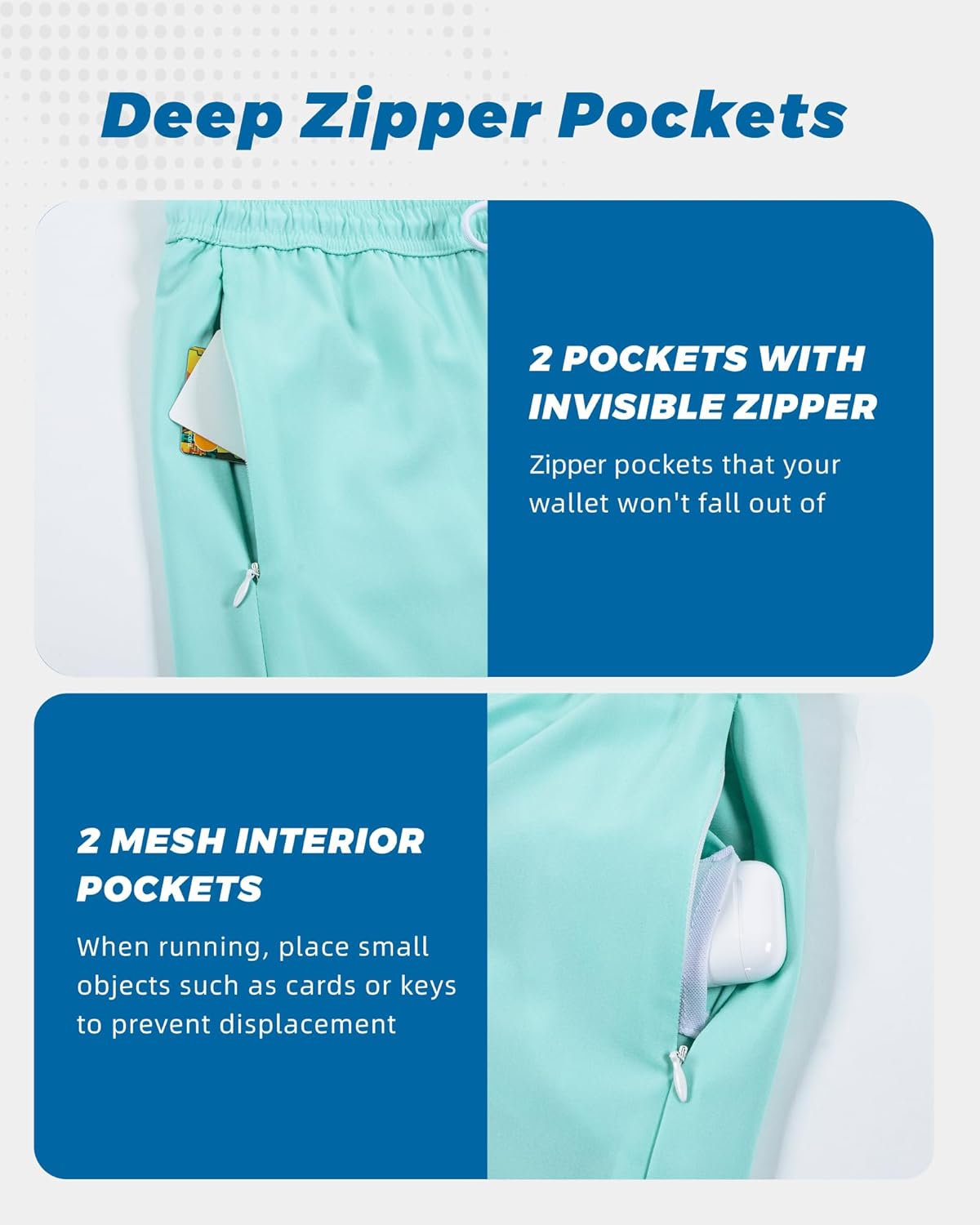 Thumbnail 5 de SURF CUZ Men's Swim Trunks with Compression Liner and Zipper Pockets