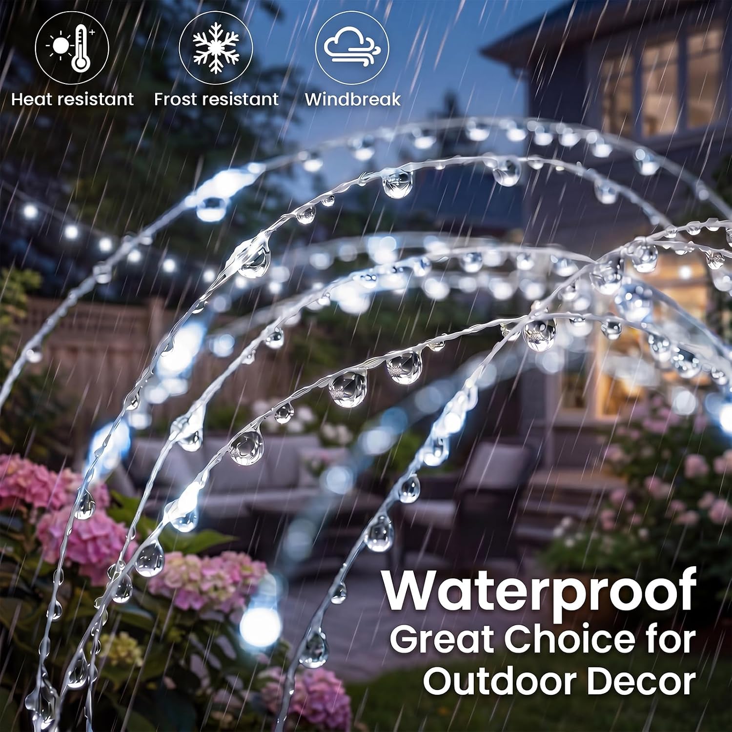 Detalle 2 de BTFarm Solar Garden Lights 120 LEDs
