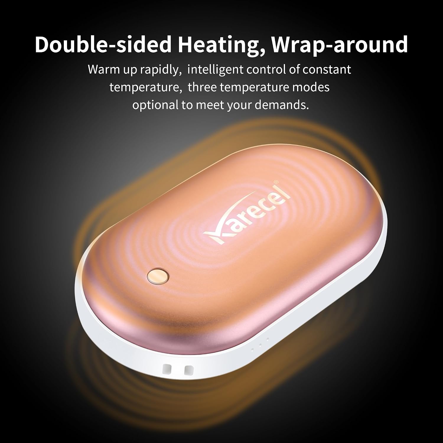 Detalle 2 de KARECEL ZLS-118 Rechargeable Hand Warmers, 2-Pack, Double-Sided Heating
