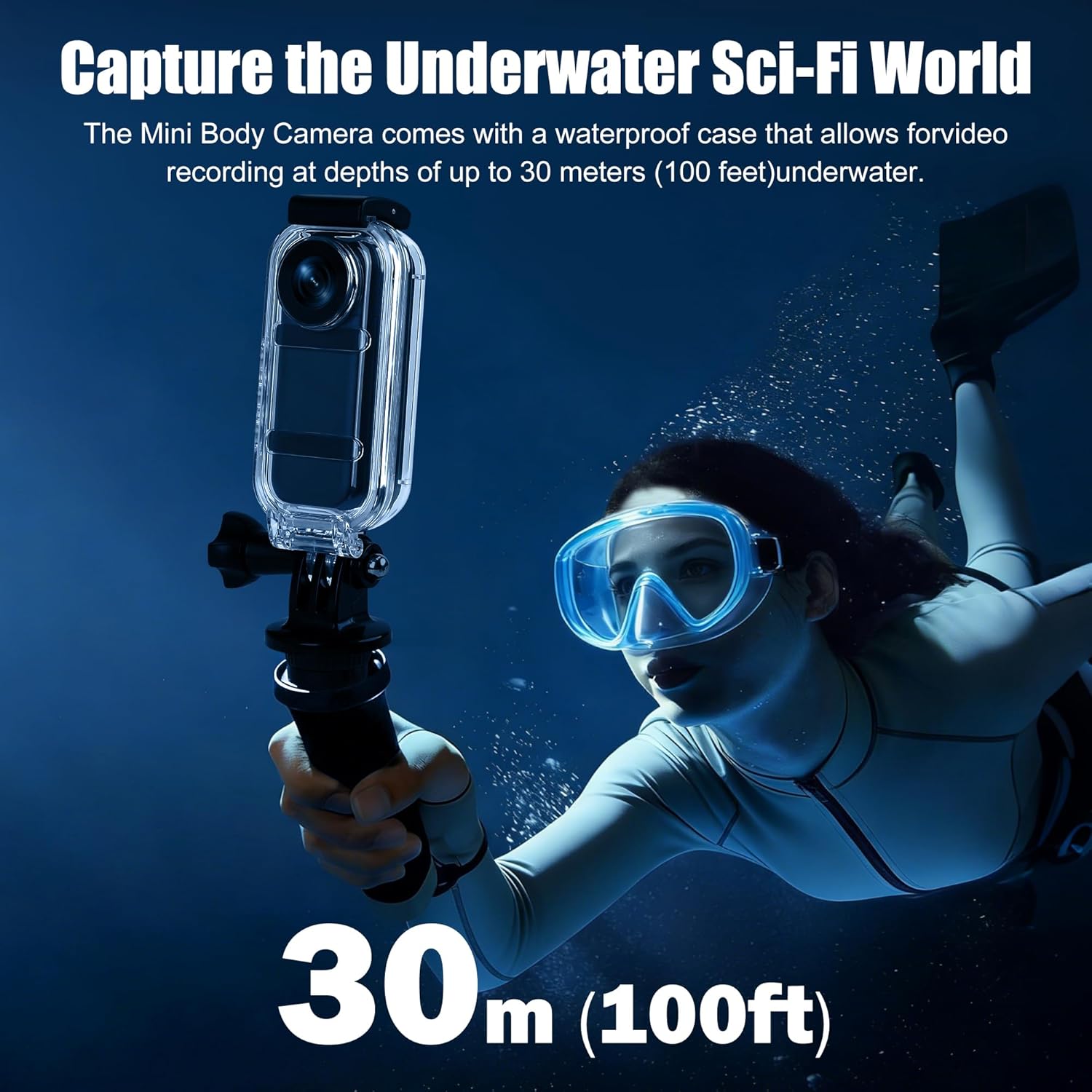 Detalle de Hiwoor Action Camera with 1.47-inch Touchscreen: A compact POV option for vlogging and adventures