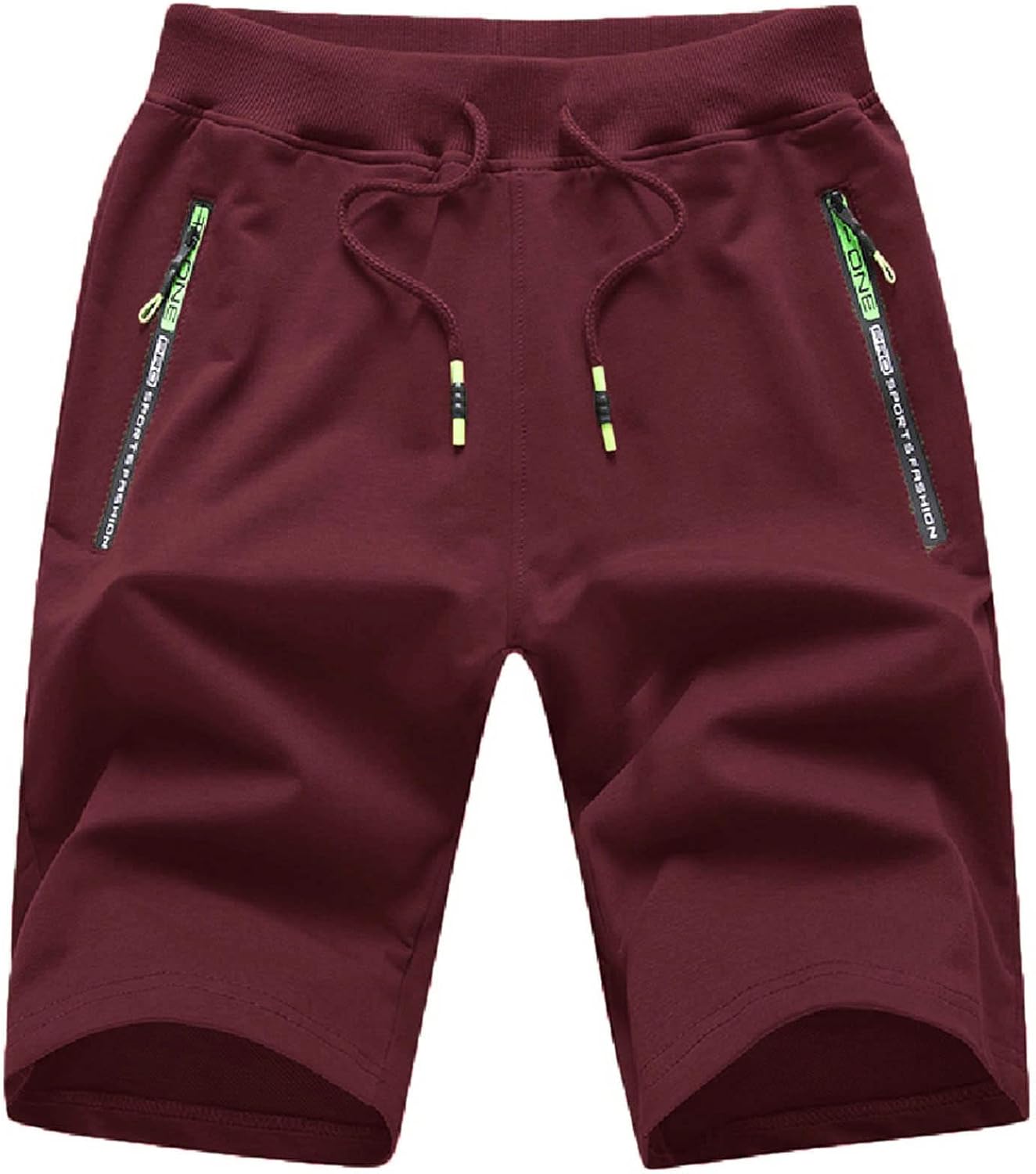 Detalle 2 de JustSun Short Homme Sport Running – coton léger avec poches zippées