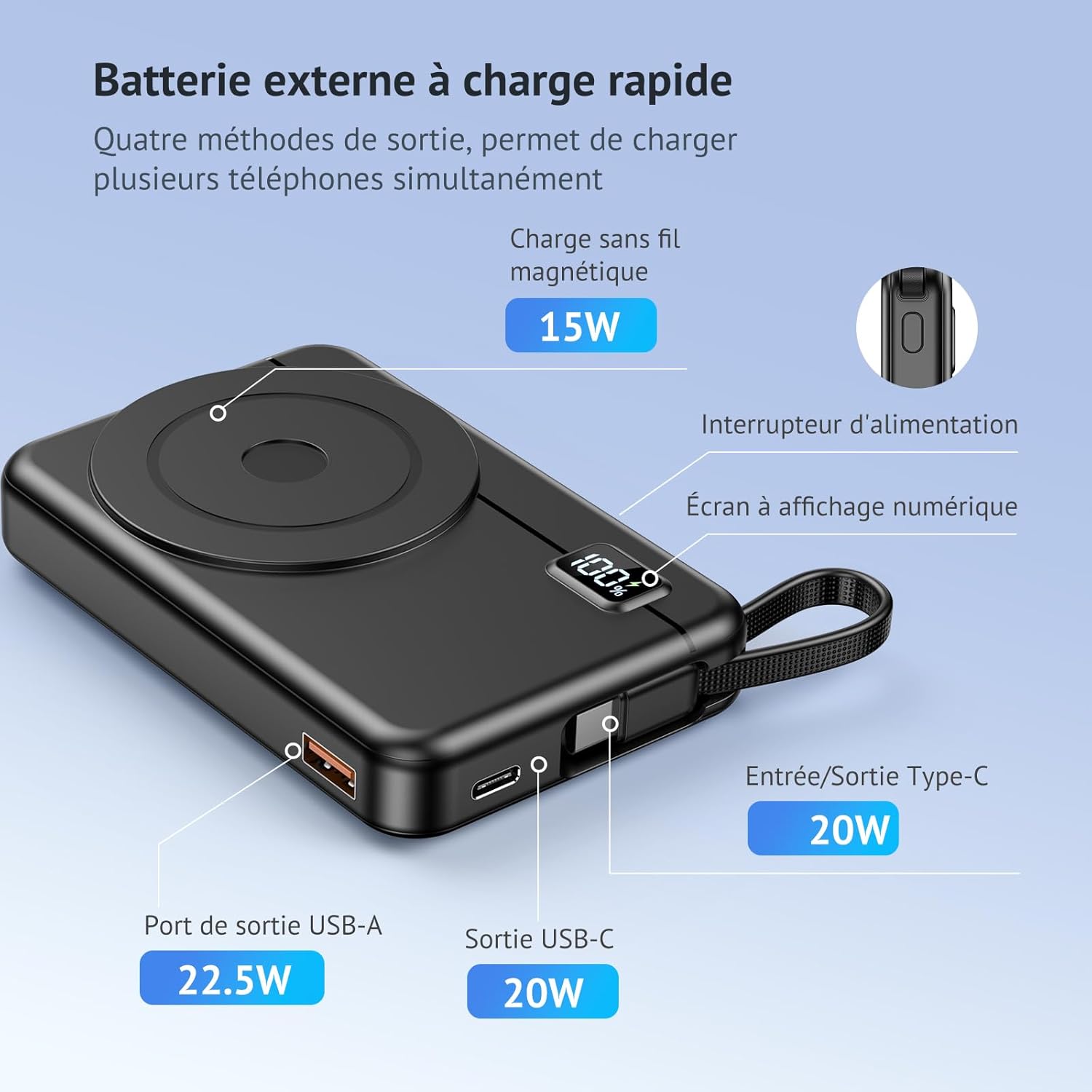 Thumbnail 3 de Moscsaz Power Bank 10000mAh magnético