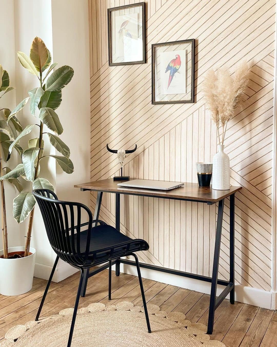 Thumbnail 4 de VASAGLE LWD40X industrial computer desk with rustic top (50 x 100 x 75 cm)