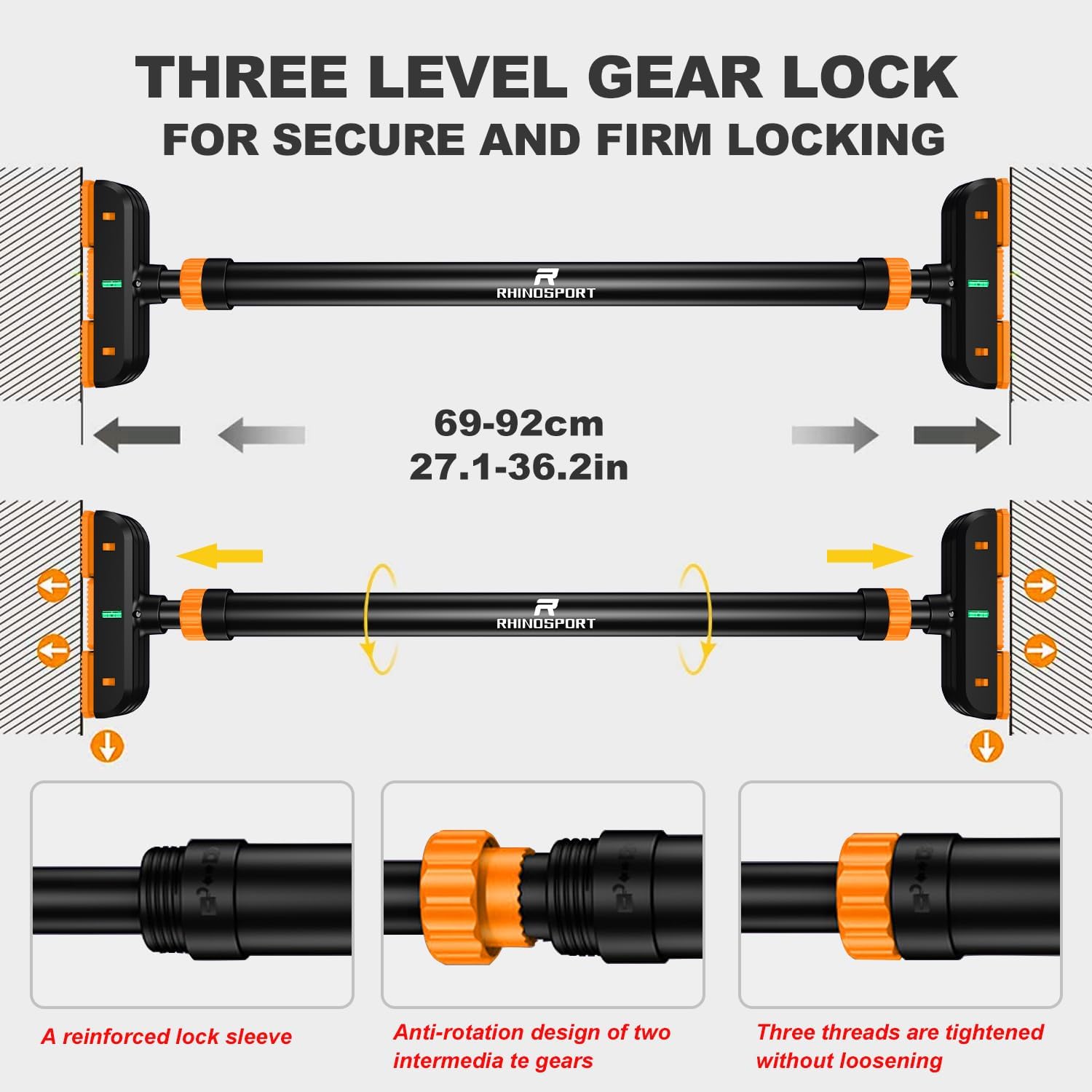 Thumbnail 2 de RHINOSPORT Door Pull Up Bar for Doorway