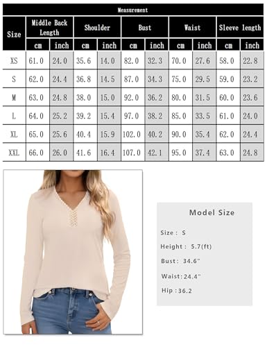 Thumbnail 5 de Crewhpo T-shirt haut thermique femme dentelle col V