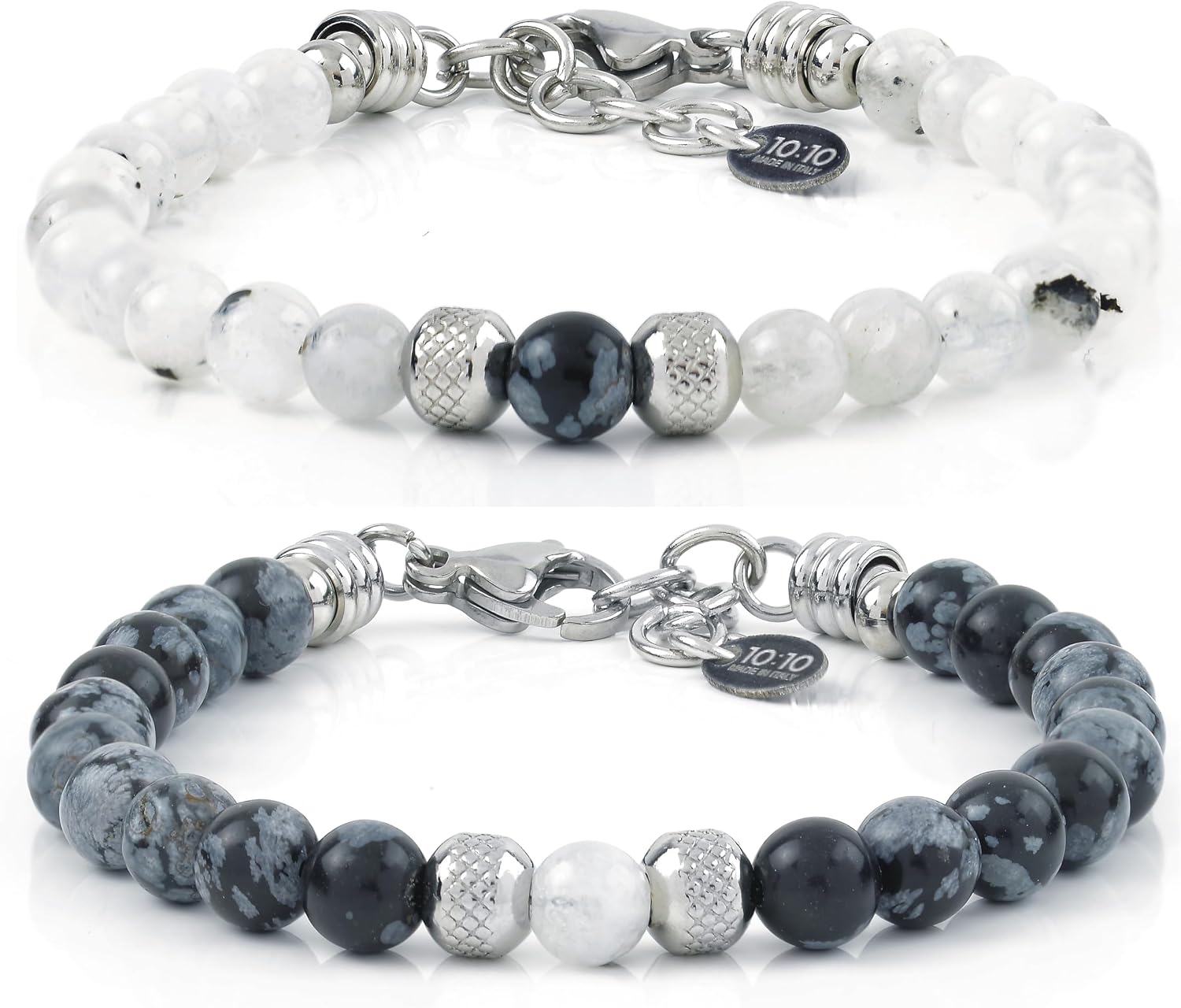 Thumbnail 5 de 10:10 Bracelet couple pierres 6 mm đ