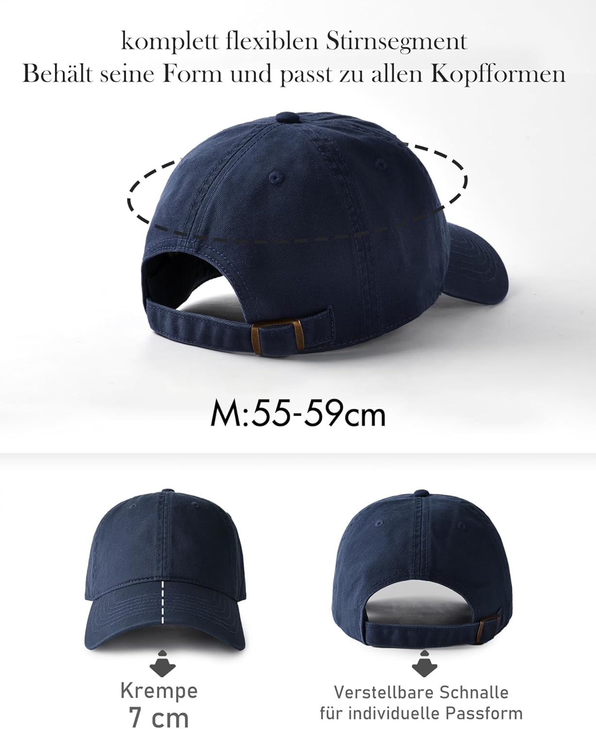 Thumbnail 3 de FURTALK Damen Vintage Basecap Baumwolle - Verstellbare Baseball Cap