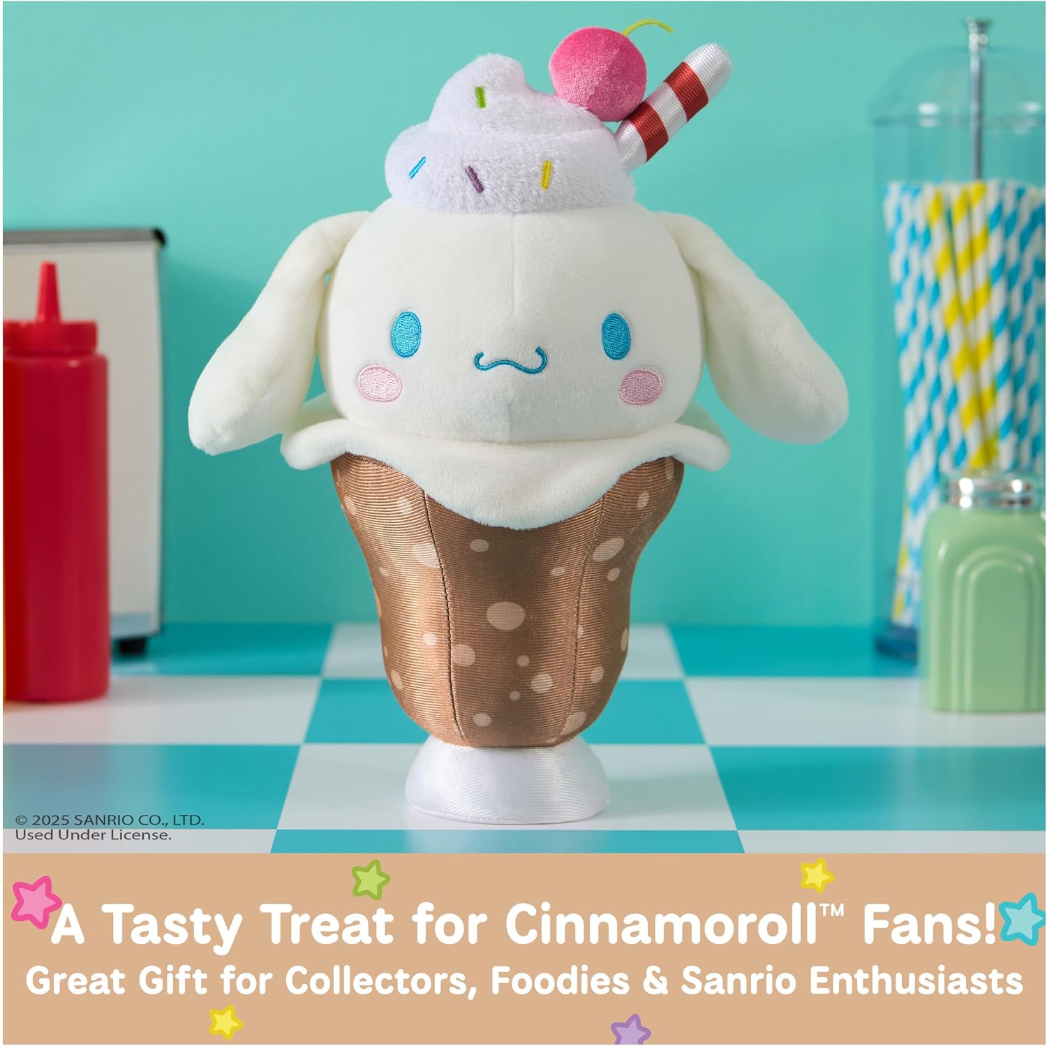 Thumbnail 1 de GUND Cinnamoroll Root Beer Float Plush 8”