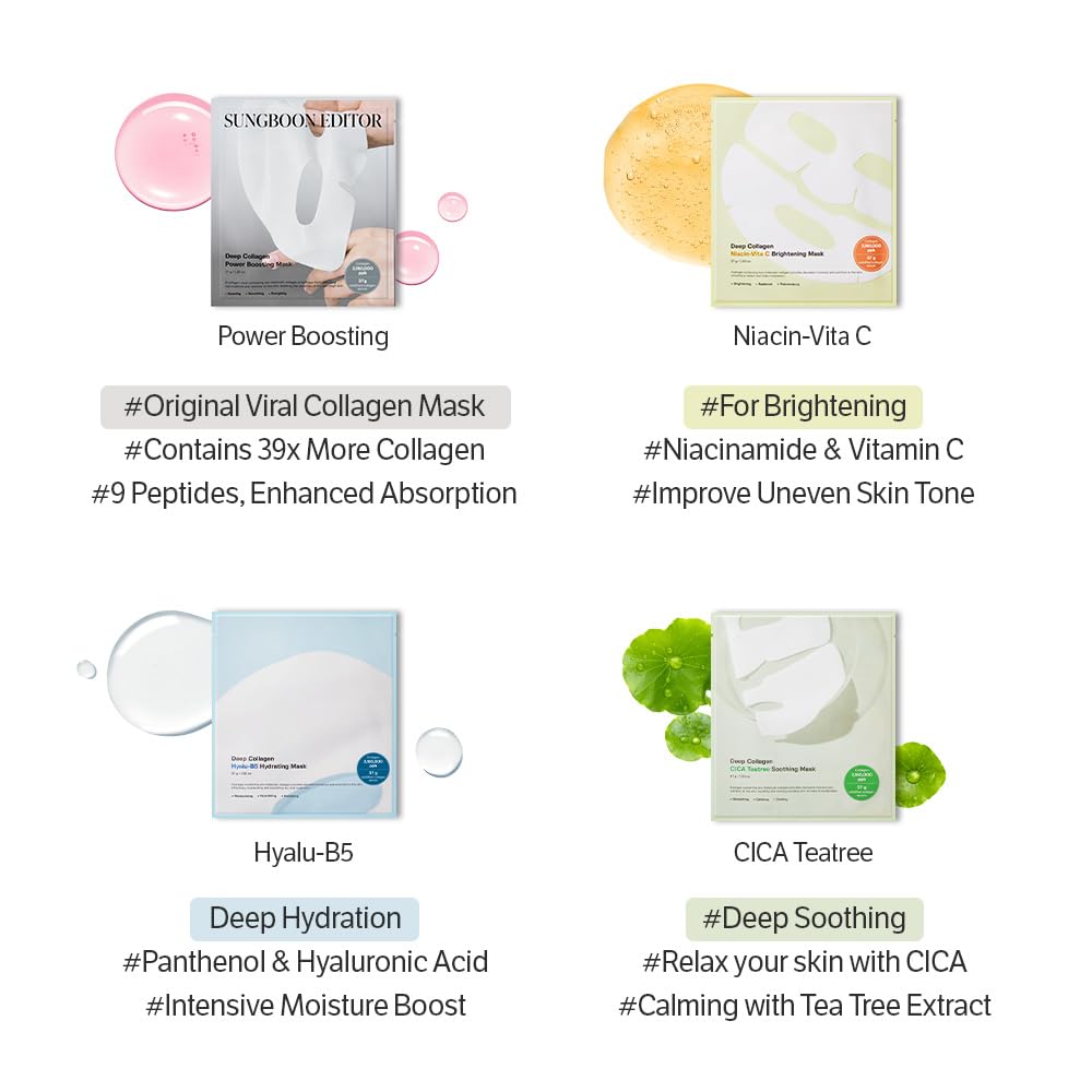 Thumbnail 6 de SUNGBOON EDITOR Deep Collagen Overnight Mask 4ea