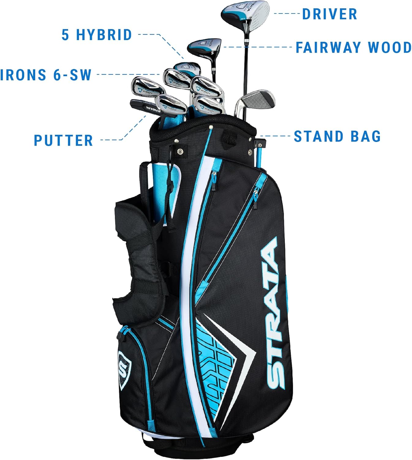 Thumbnail 1 de Strata Golf-Komplettpaket-Set – vollständiges Golfset mit Distanz und Fehlerverzeihung