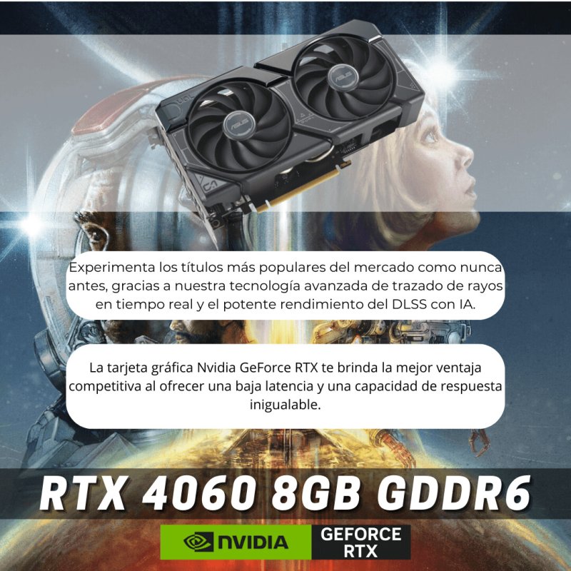 Detalle de PC Racing Top Gaming i5-13400F 32GB SSD 2TB RTX 4060