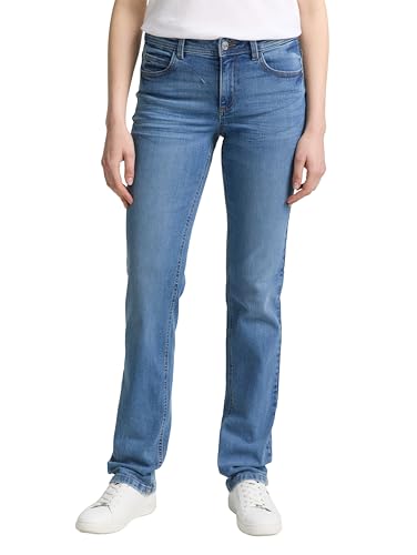 Detalle de TOM TAILOR TTALEXA Straight Jeans für Damen im Five-Pocket-Stil