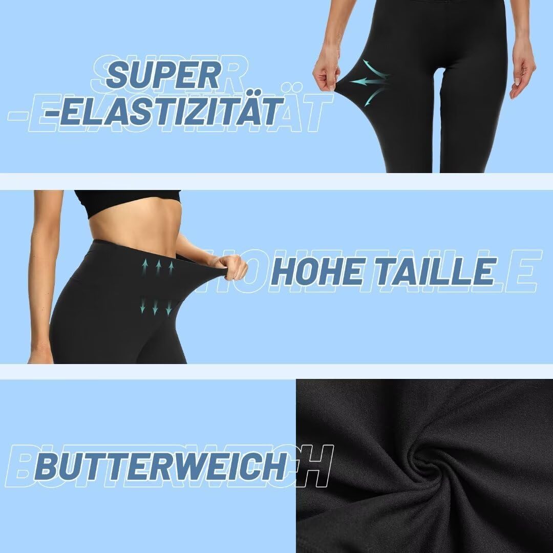 Thumbnail 2 de TNNZEET 3er Pack Capri Leggings Damen 3/4/7/8 High Waist – blickdichte Sportleggins